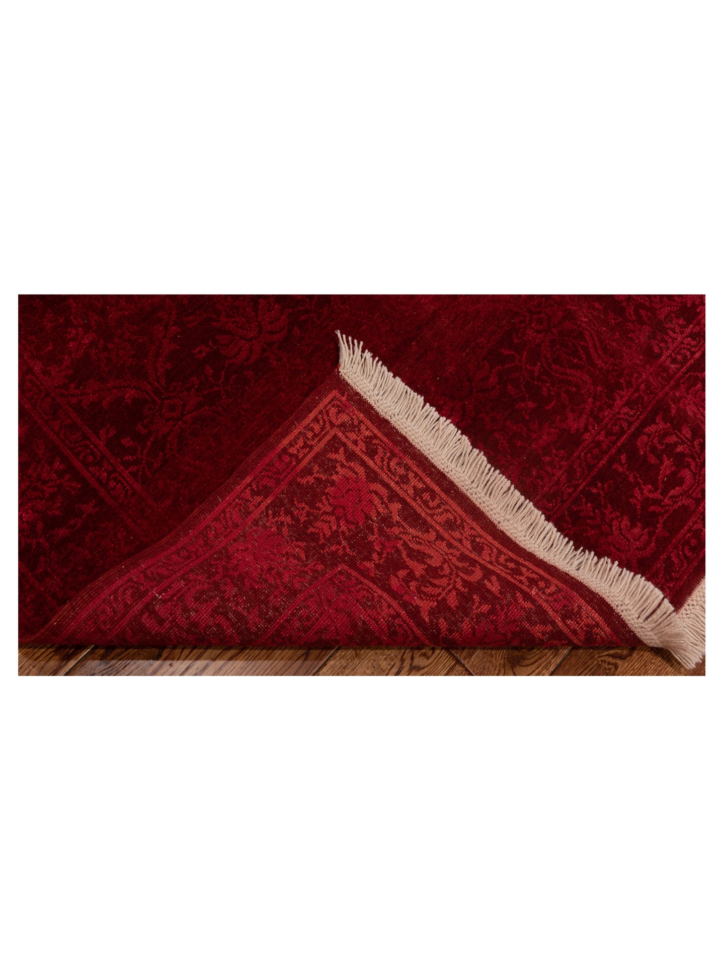 Pasha Defne Claire Red  Transitional Hand Knotted Rug