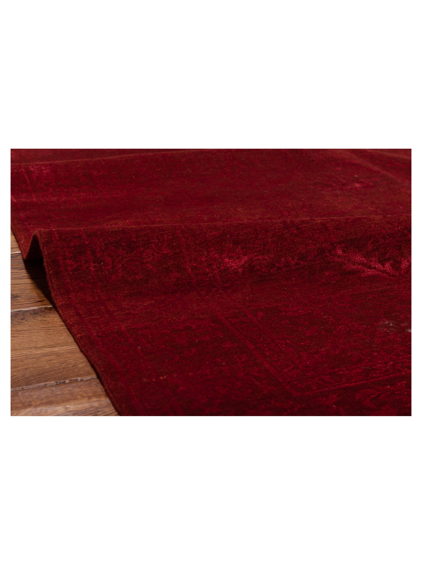 Pasha Defne Claire Red  Transitional Hand Knotted Rug