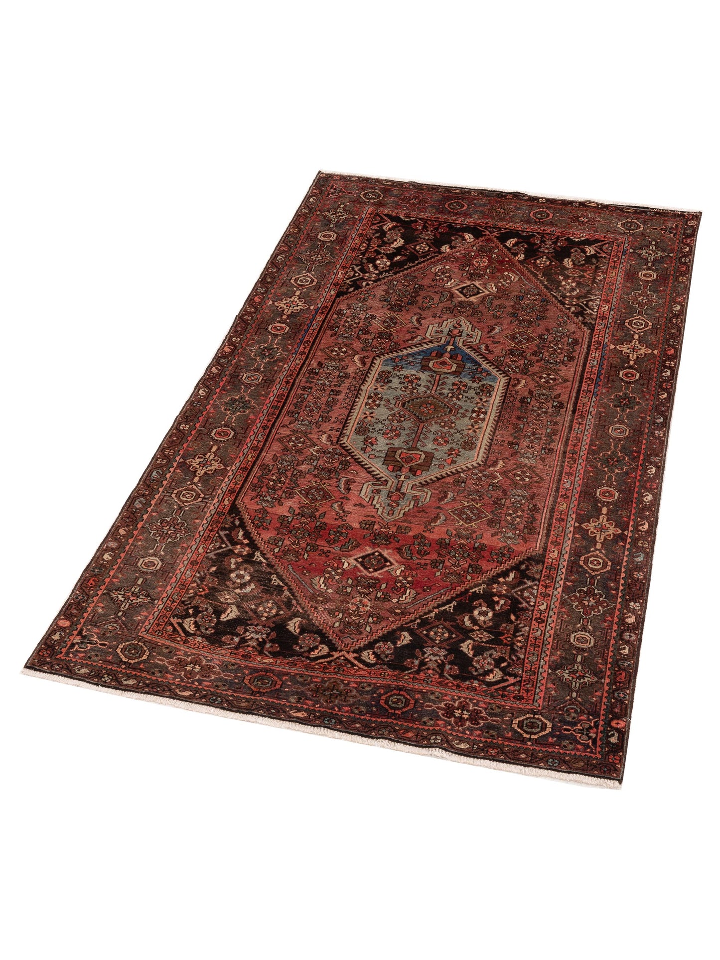 Pasha Antique Heirloom 147726 Charcoal Brown Traditional Hand Knotted Rug