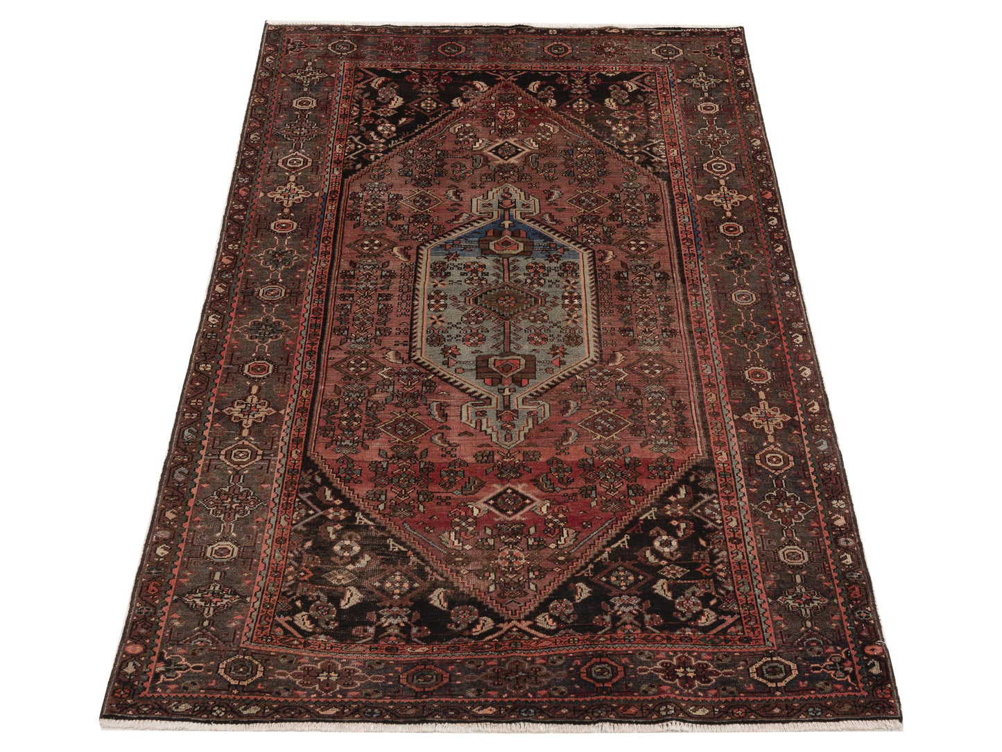 Pasha Antique Heirloom 147726 Charcoal Brown Traditional Hand Knotted Rug