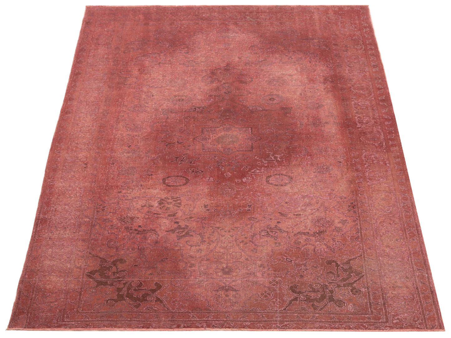 Pasha Vintage 147827 Pink Pink Contemporary Hand Knotted Rug