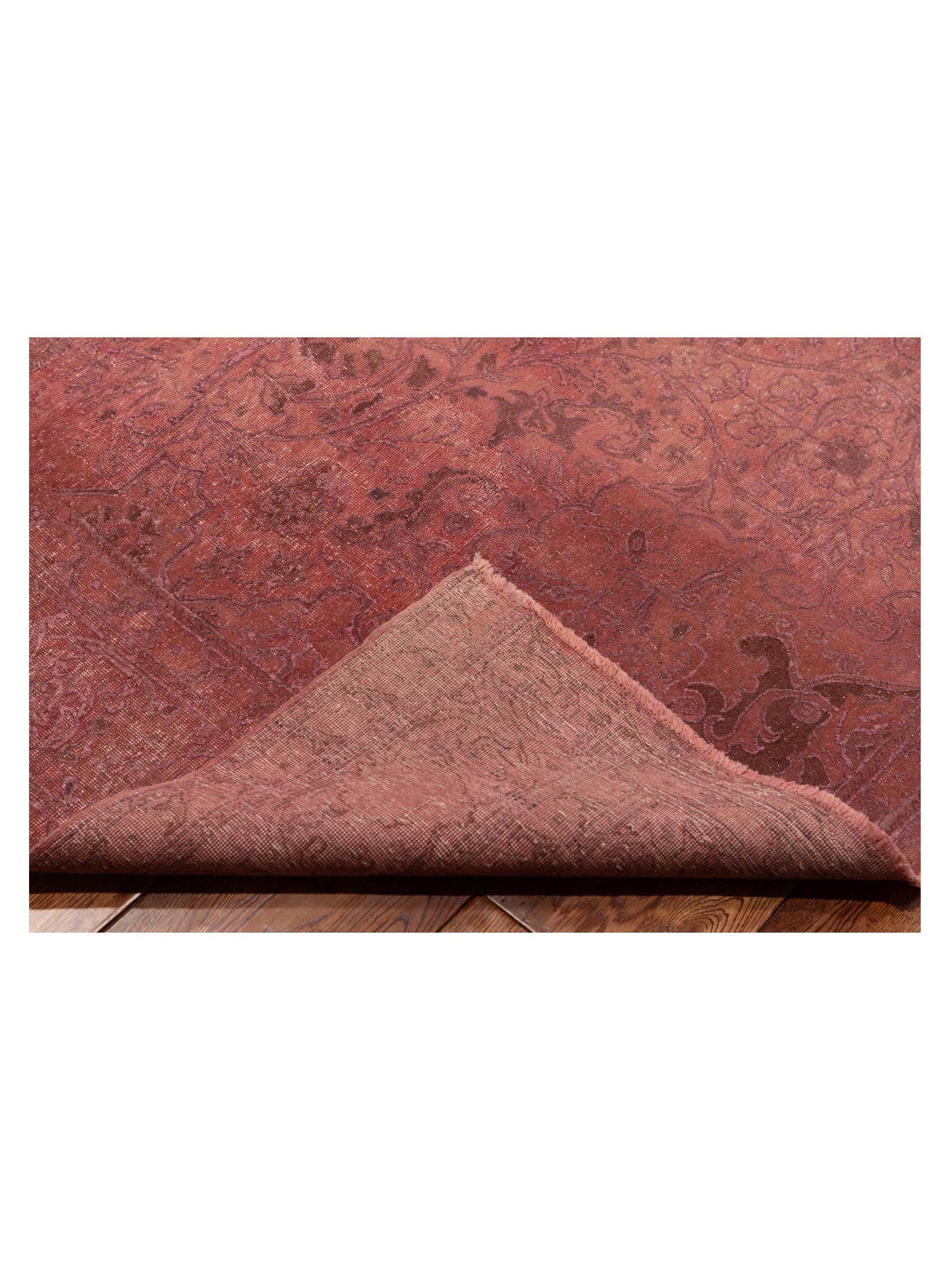 Pasha Vintage 147827 Pink Pink Contemporary Hand Knotted Rug