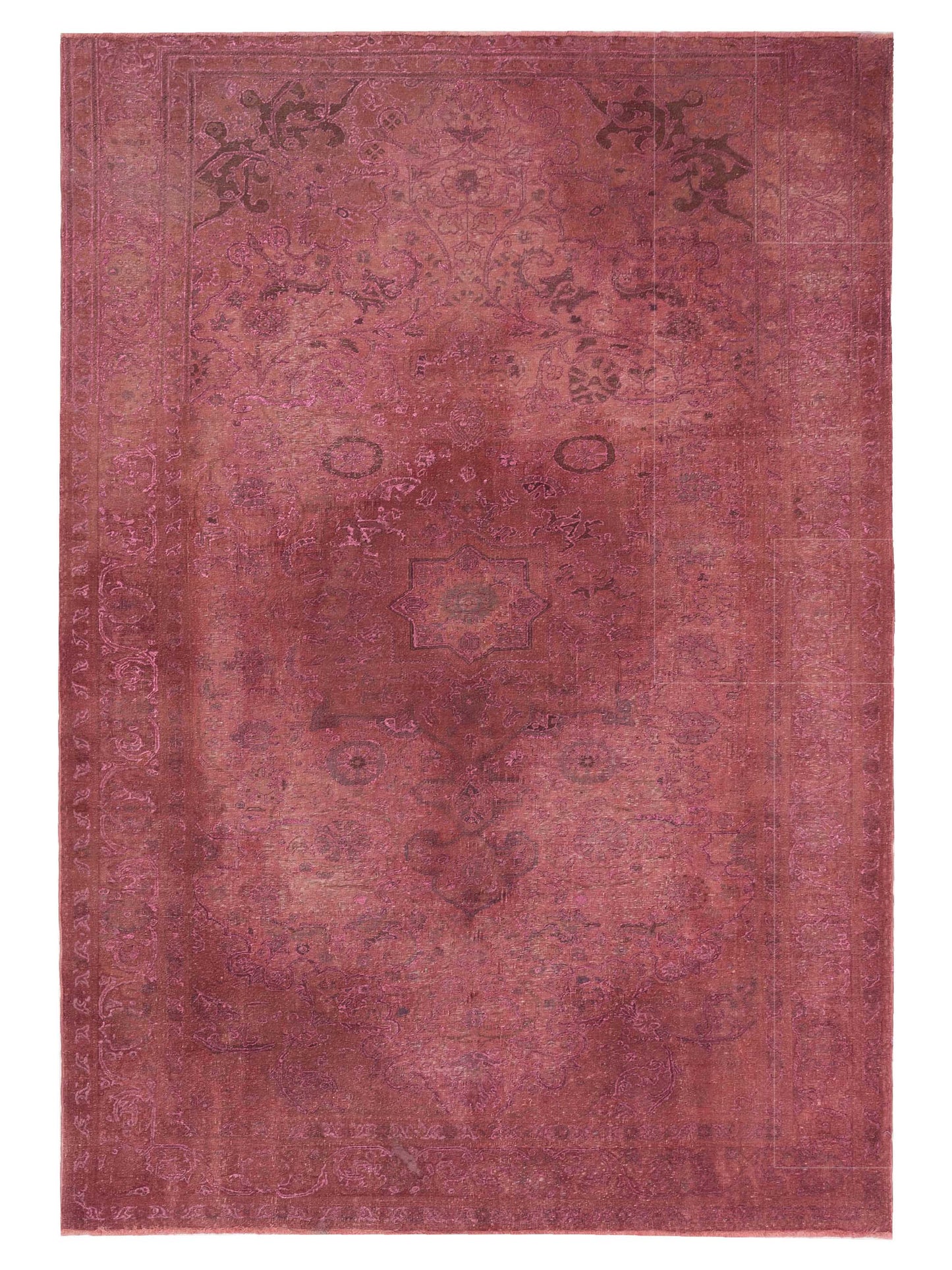 Pasha Vintage 147827 Pink Contemporary Hand Knotted Rug