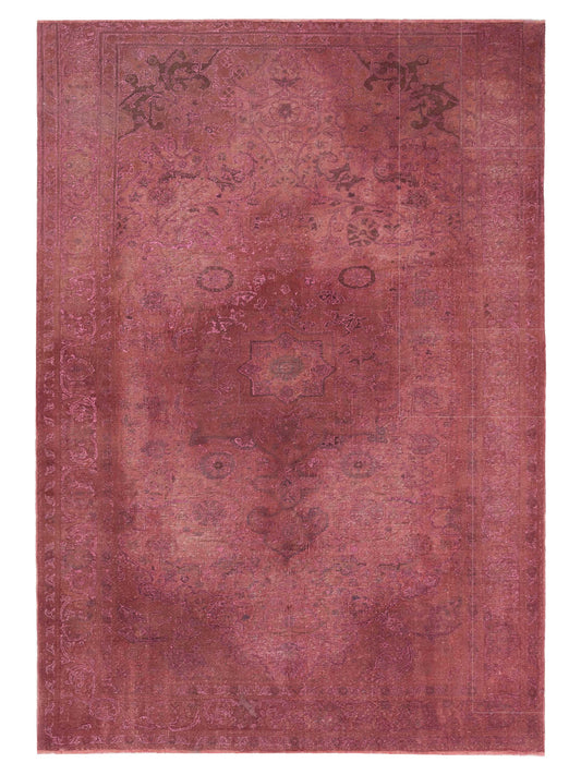 Pasha Vintage 147827 Pink Contemporary Hand Knotted Rug