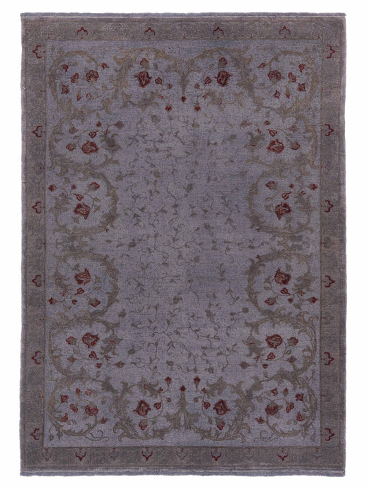 Pasha Vintage 147835 Gray Contemporary Hand Knotted Rug