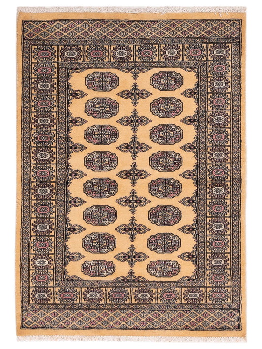 Nomad Bokhara 147873 Beige Traditional Hand Knotted Rug