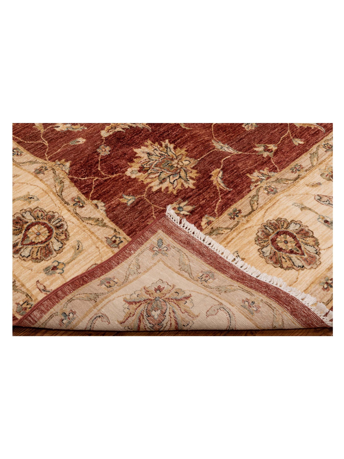 Rajpur Ghazani 148315 Rust Ivory Transitional Hand Knotted Rug