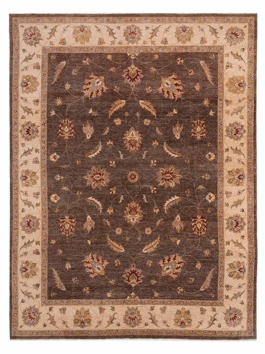 Rajpur Ghazani 148316 Brown Transitional Hand Knotted Rug