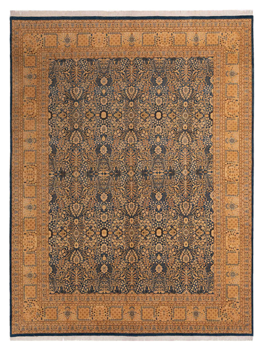 Rajpur Haji Jalili 148550 Blue Transitional Hand Knotted Rug