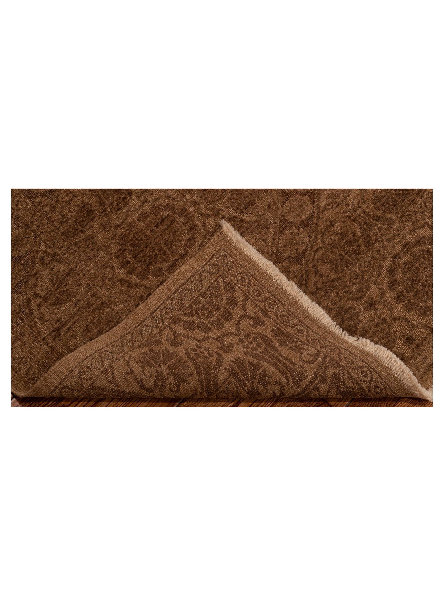 Pasha Defne Lotus Light Brown Brown Transitional Hand Knotted Rug