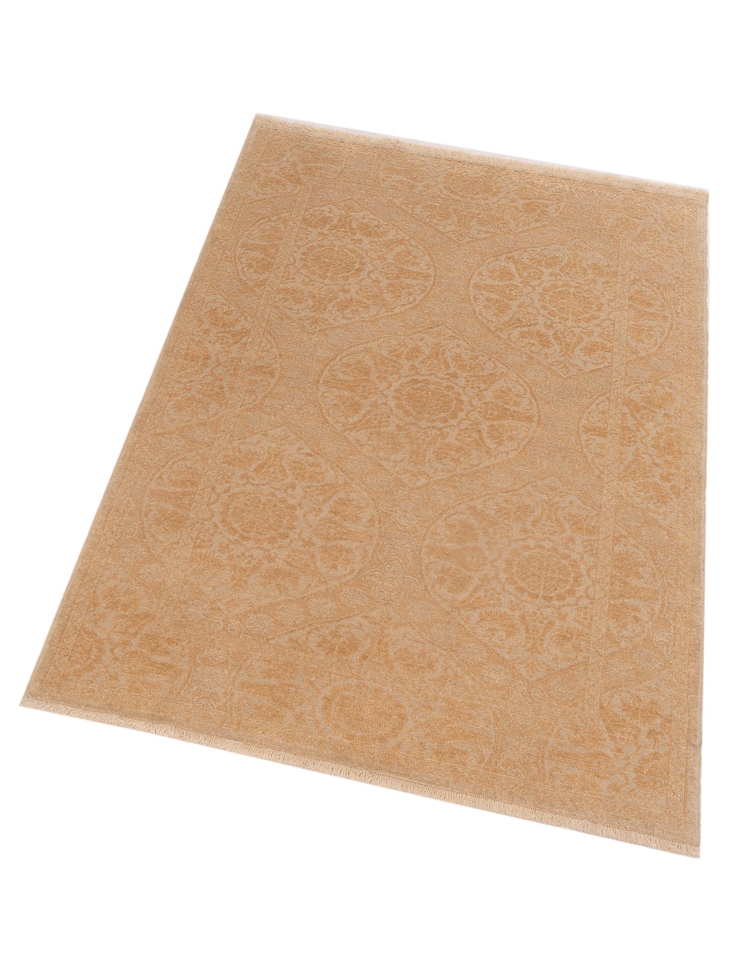 Pasha Defne Lotus Ivory Gold Transitional Hand Knotted Rug