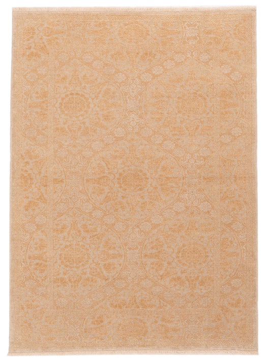 Pasha Defne Lotus Ivory Transitional Hand Knotted Rug