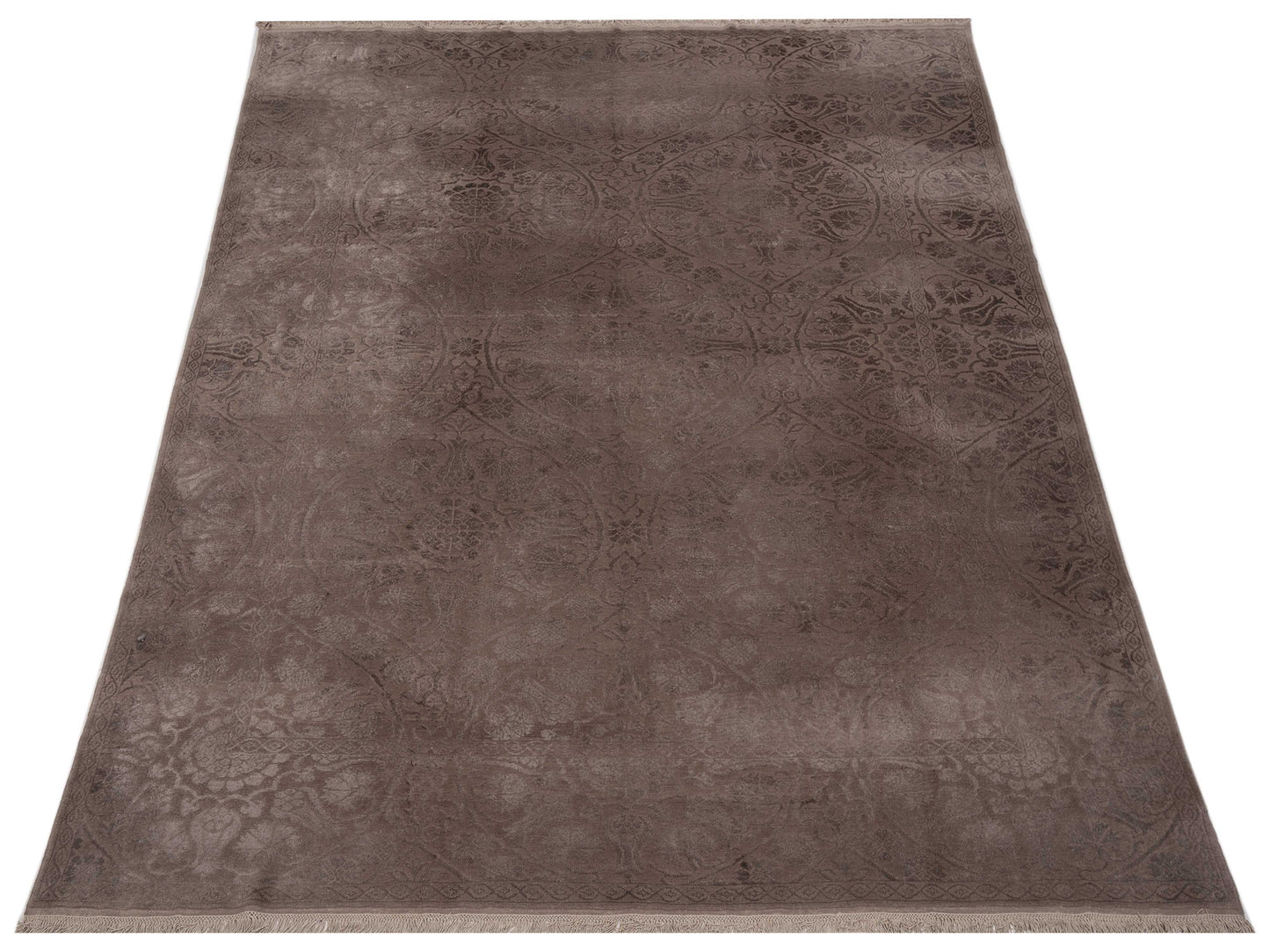 Pasha Defne Allium Brown Brown Transitional Hand Knotted Rug