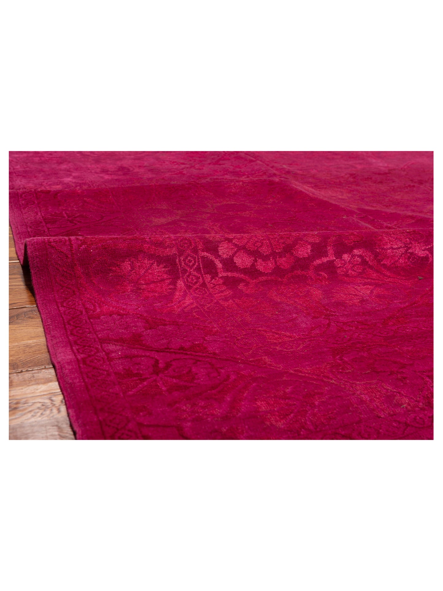 Pasha Color Bouquet 148671 Pink Pink Transitional Hand Knotted Rug