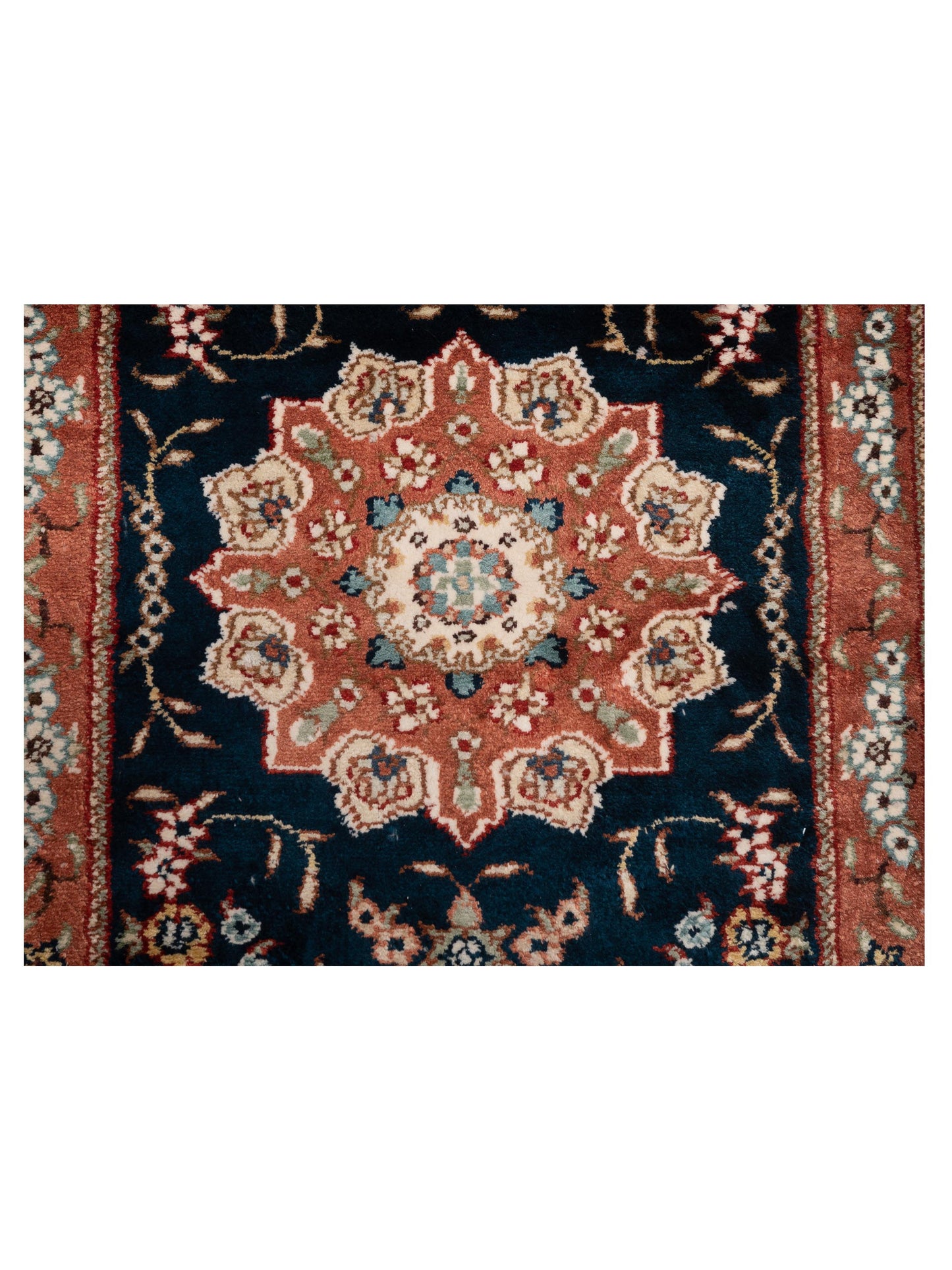 Siena Dazzle 148678 Blue Copper Transitional Hand Knotted Rug