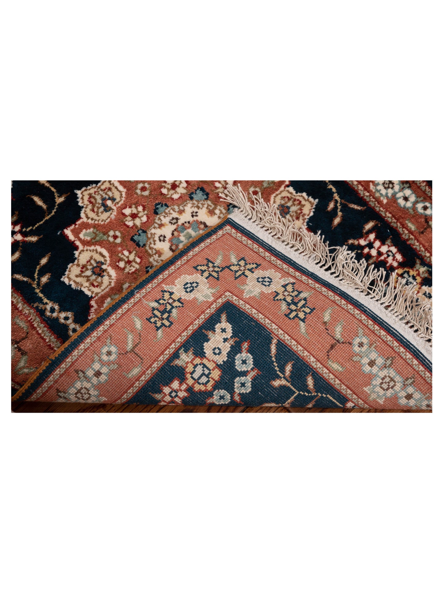 Siena Dazzle 148678 Blue Copper Transitional Hand Knotted Rug