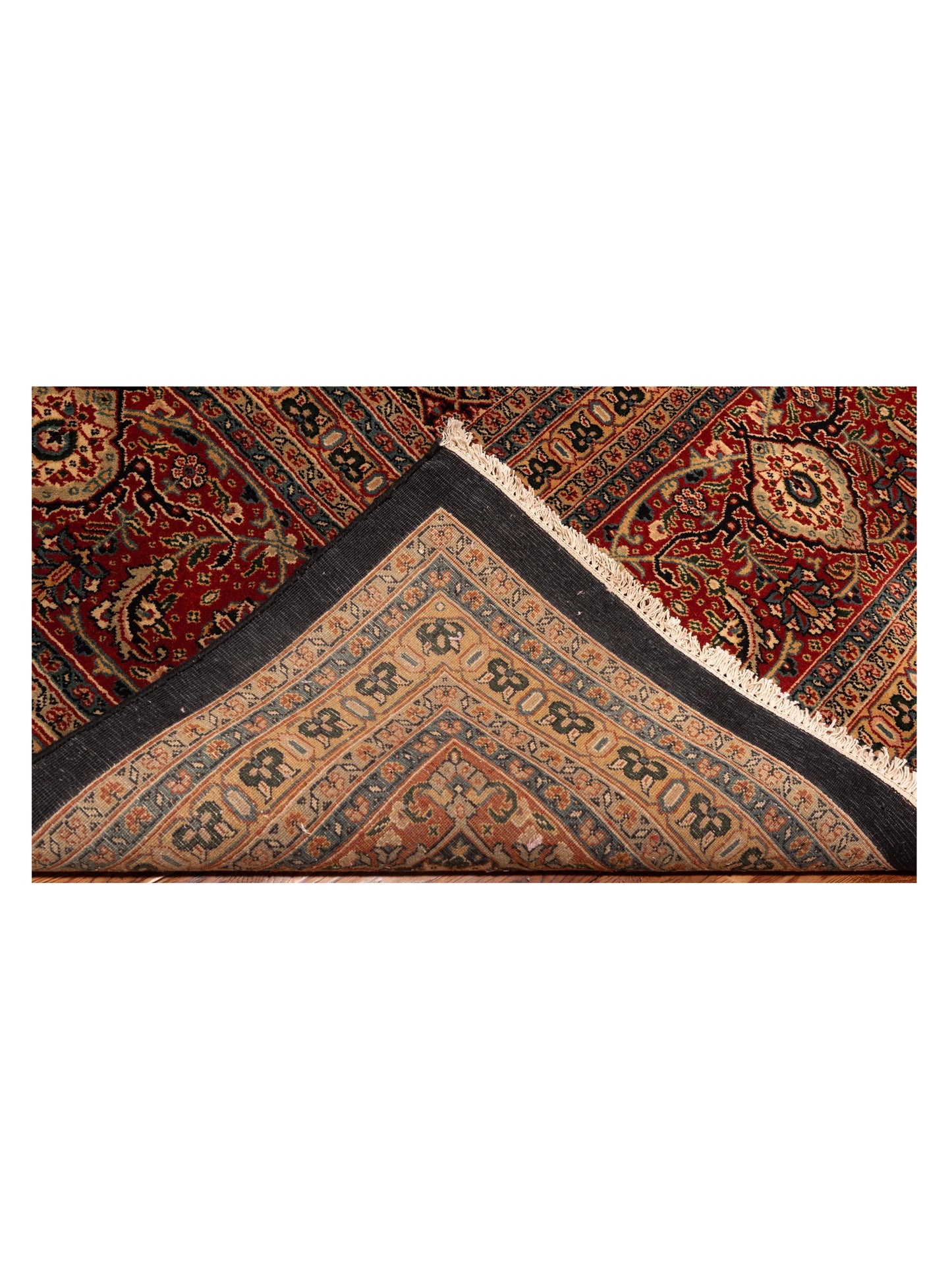 Rajpur Crown 148697 Black Red Transitional Hand Knotted Rug