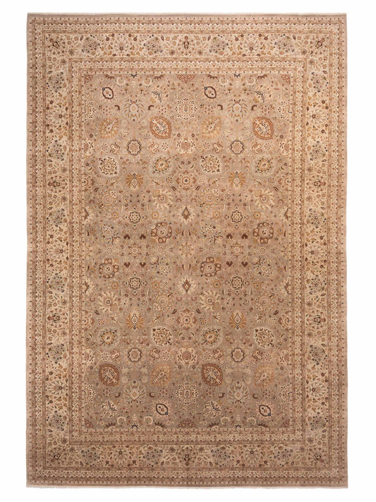 Rajpur Haji Jalili 148698 Brown Transitional Hand Knotted Rug