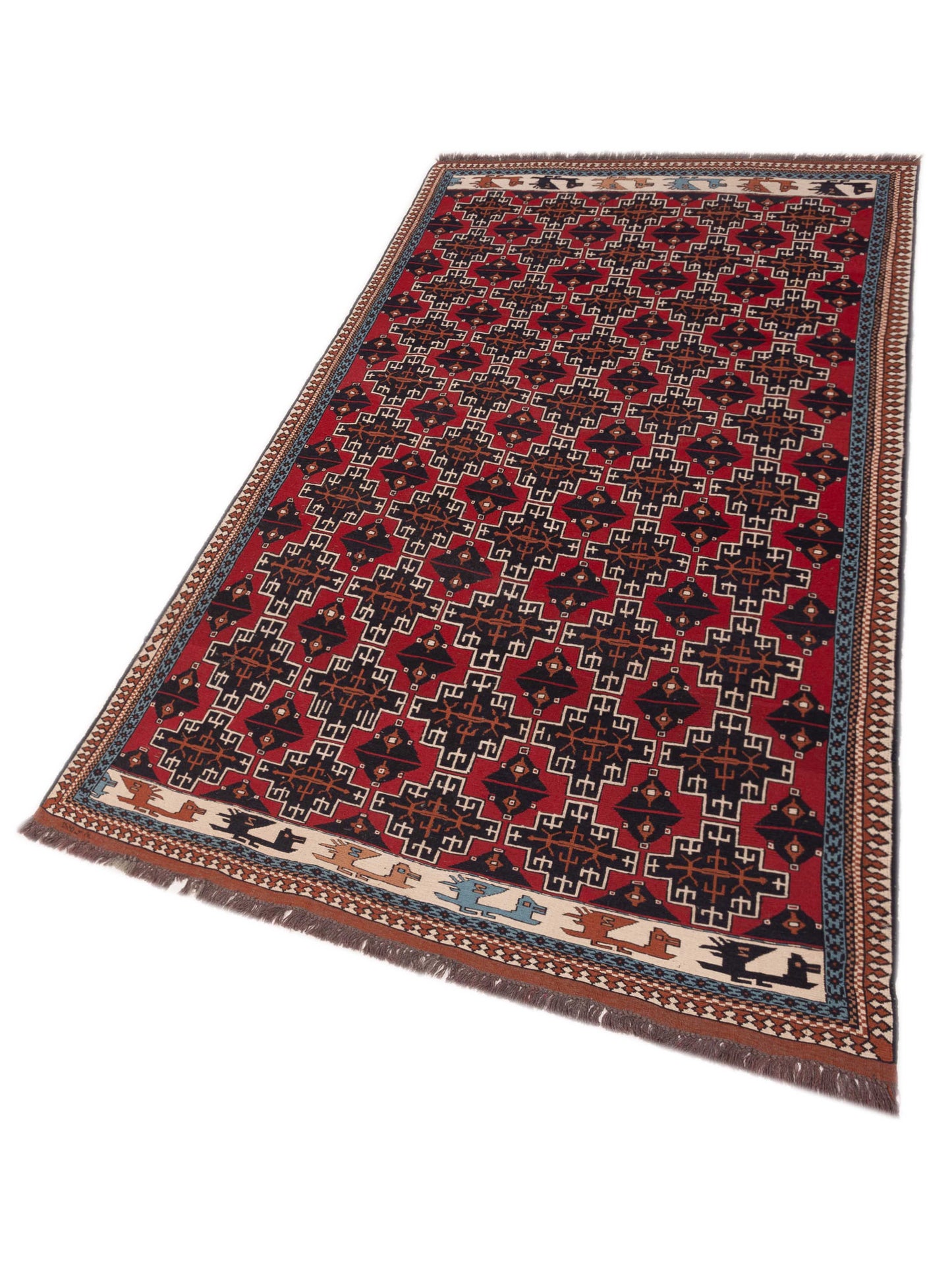 Nomad Afghan Soumak 148719 Multi Multi Tribal Hand Woven Rug