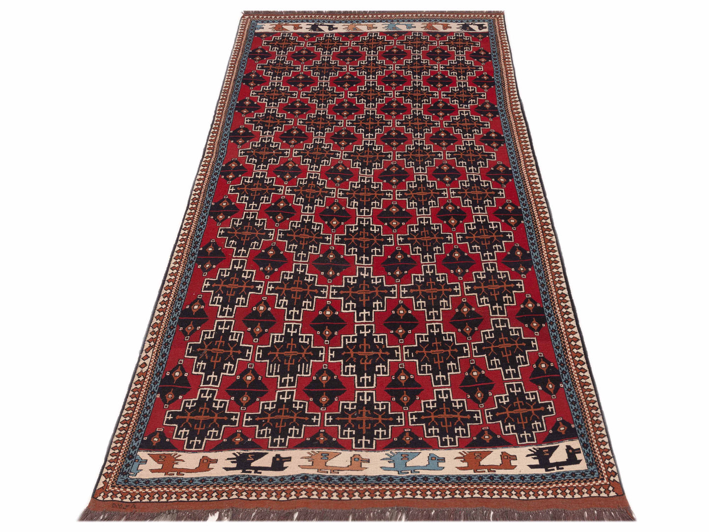 Nomad Afghan Soumak 148719 Multi Multi Tribal Hand Woven Rug