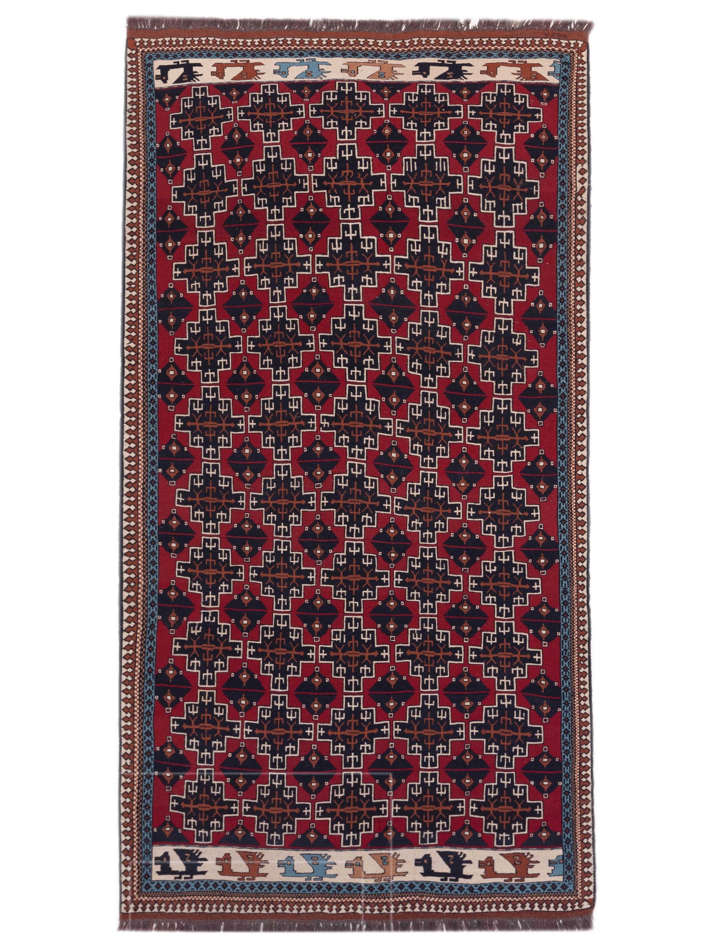 Nomad Afghan Soumak 148719 Multi Tribal Hand Woven Rug