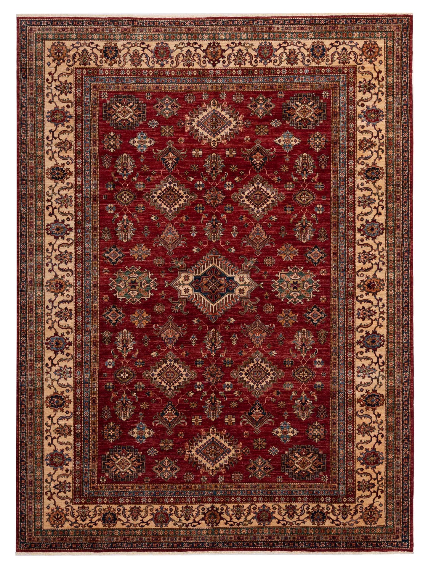 Nomad Kars 148734 Red Tribal Hand Knotted Rug