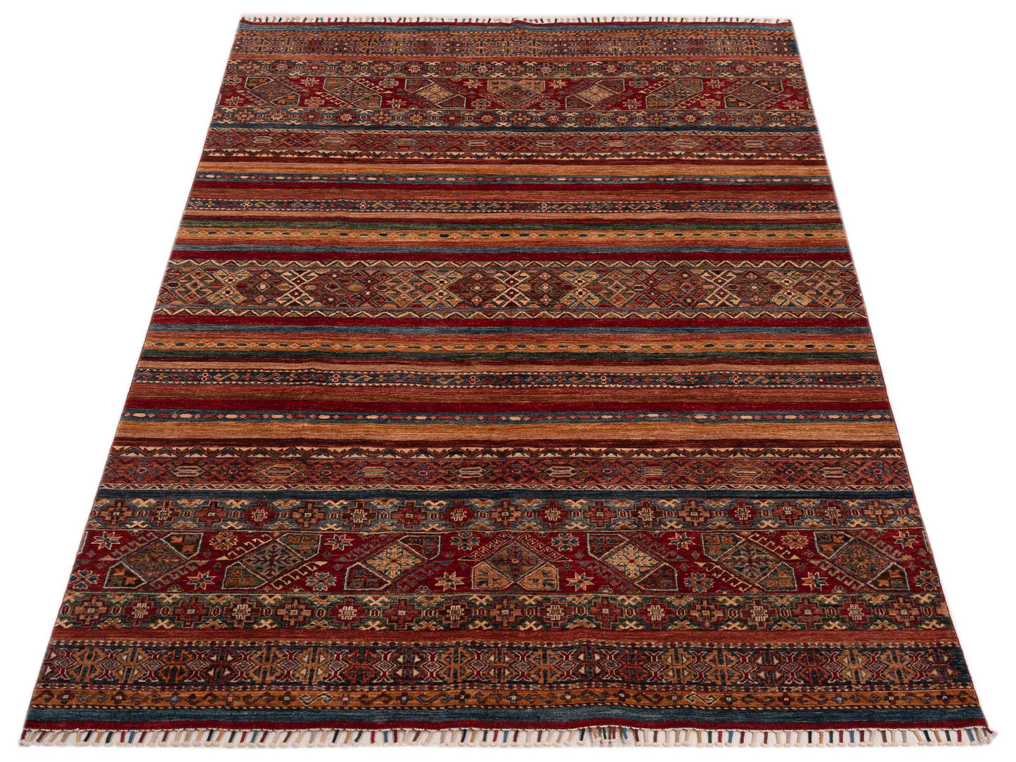 Nomad Horosan 148770 Multi Multi Tribal Hand Knotted Rug