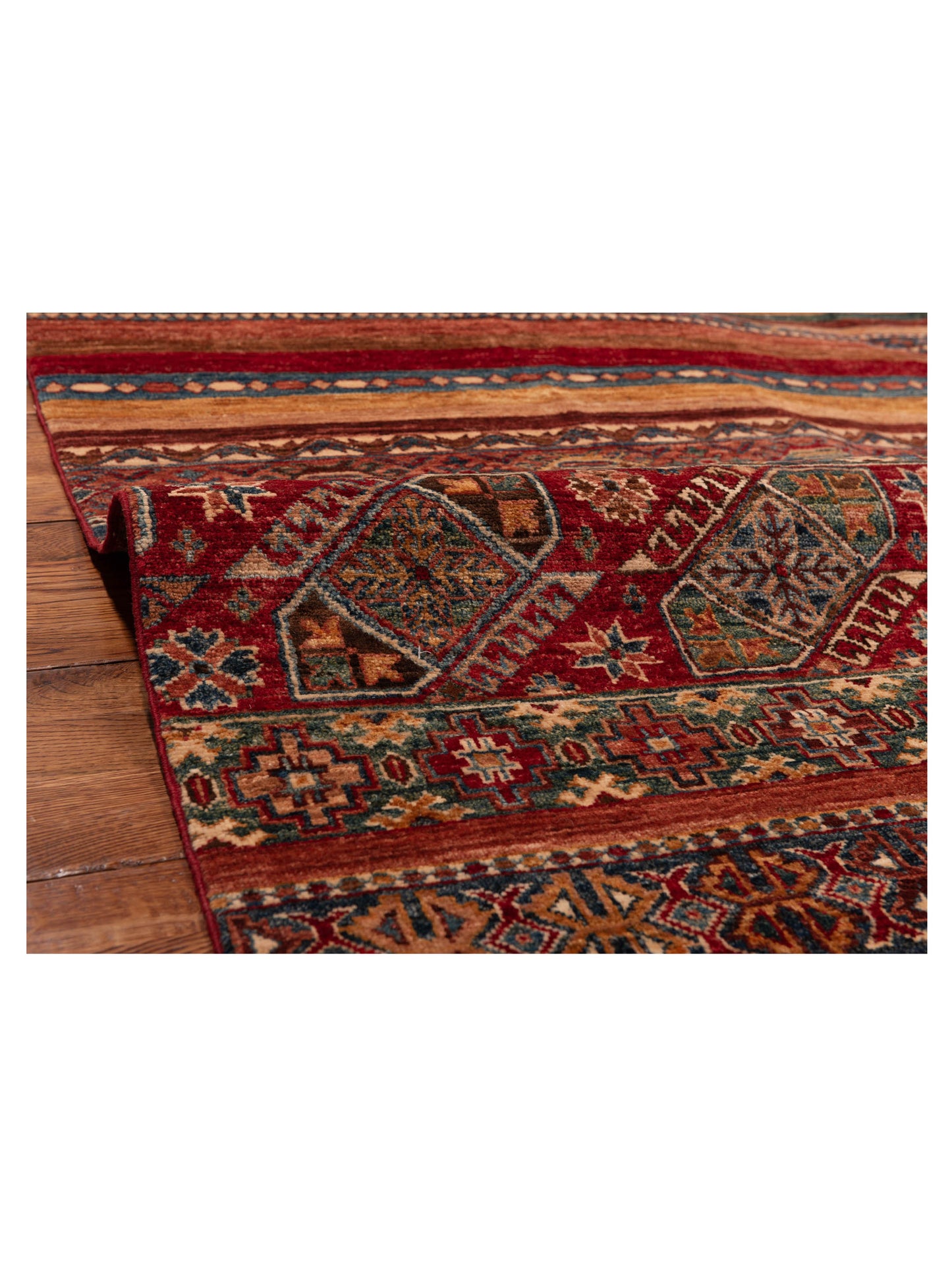 Nomad Horosan 148770 Multi Multi Tribal Hand Knotted Rug