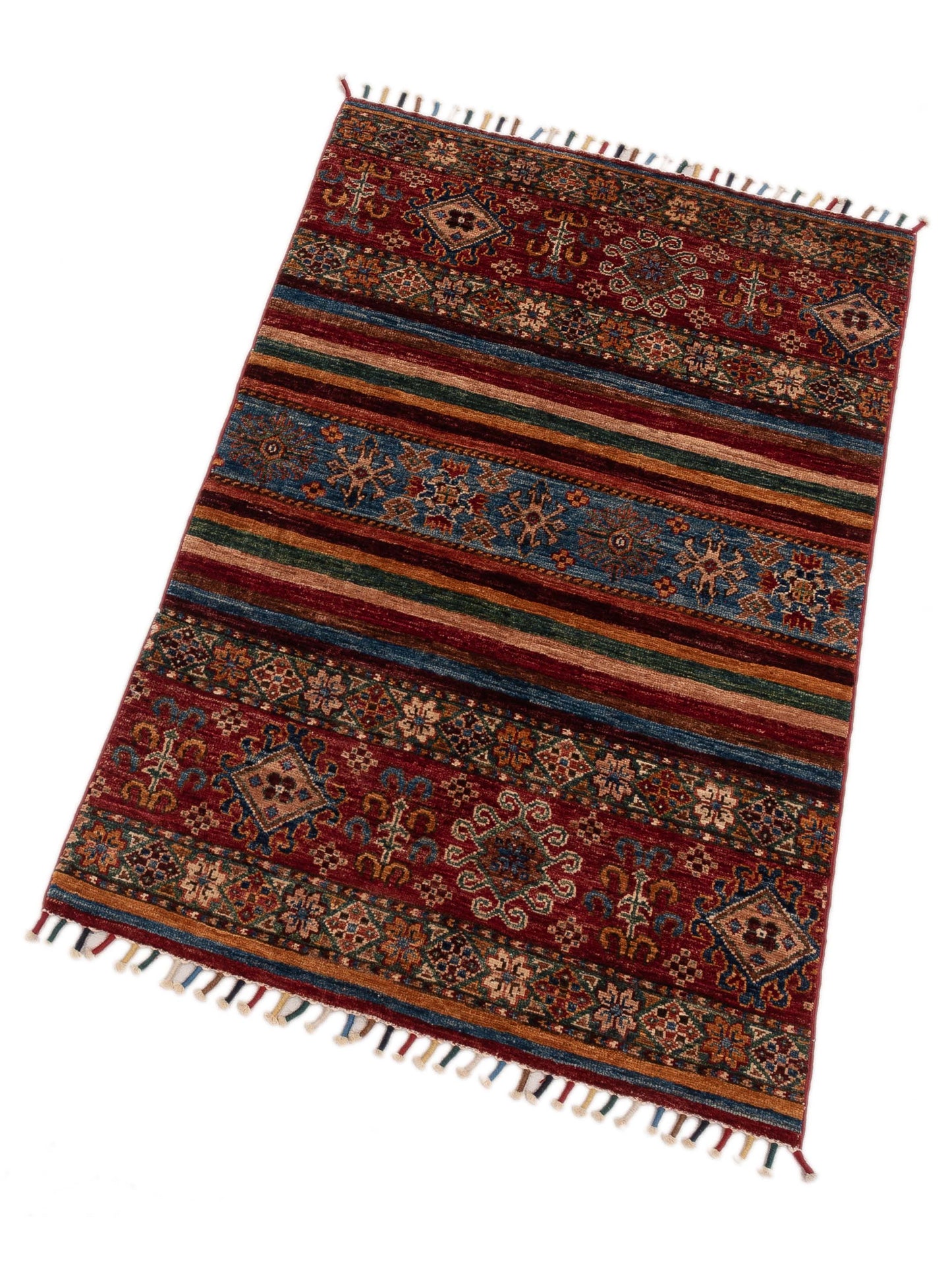 Nomad Horosan 148772 Multi Multi Tribal Hand Knotted Rug