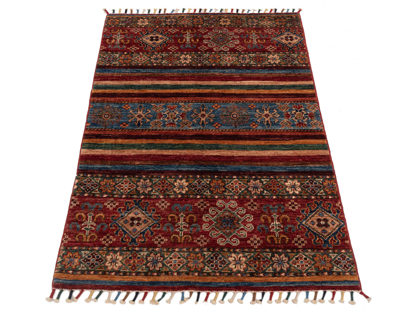 Nomad Horosan 148772 Multi Multi Tribal Hand Knotted Rug