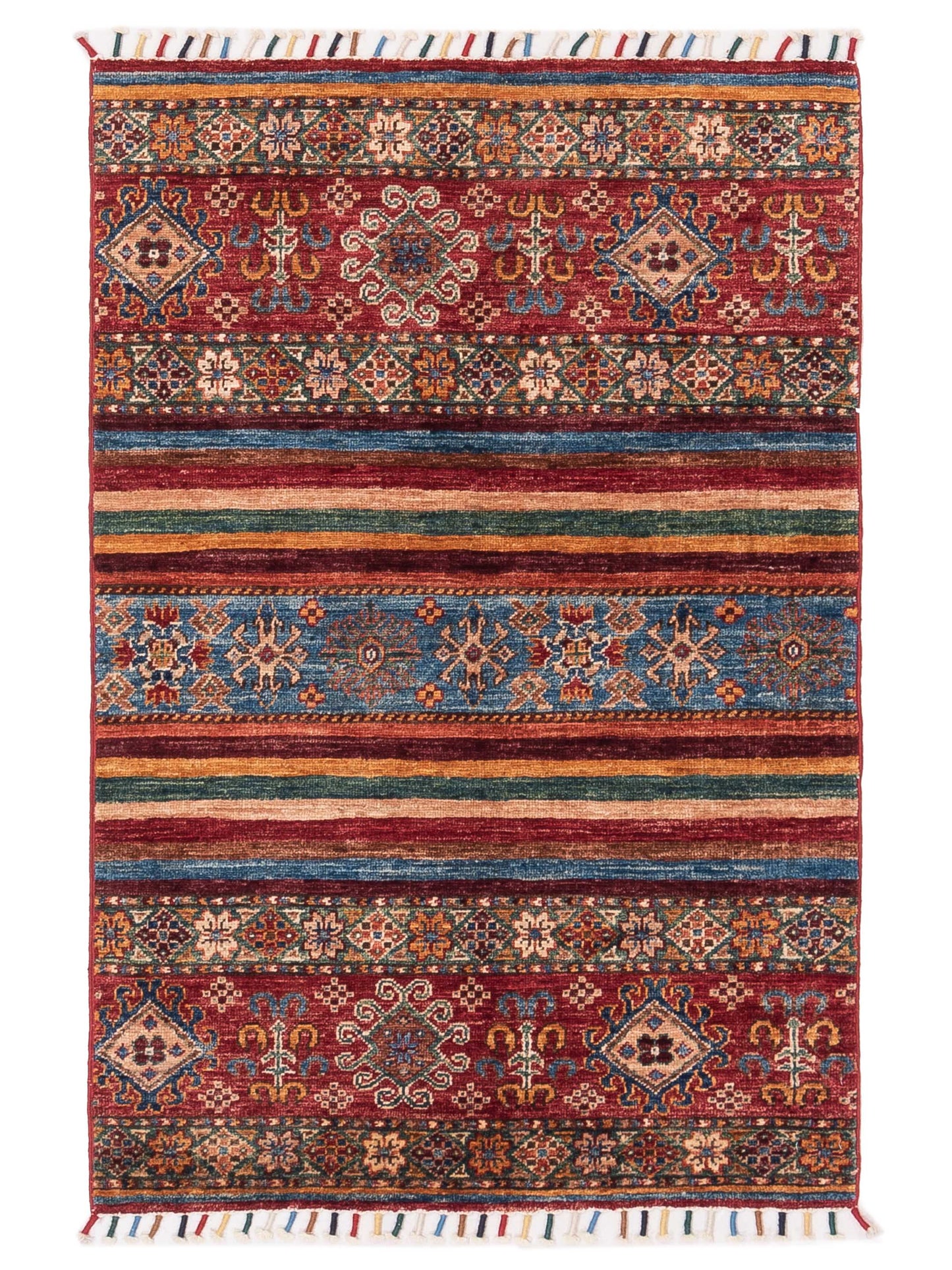 Nomad Horosan 148772 Multi Tribal Hand Knotted Rug