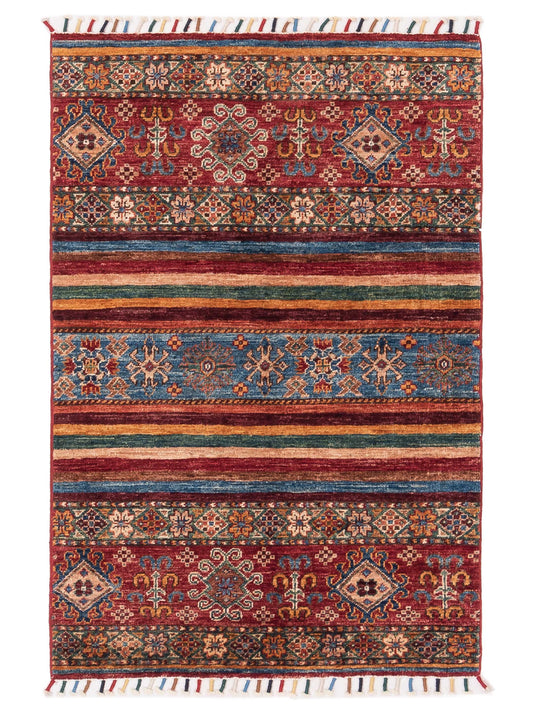 Nomad Horosan 148772 Multi Tribal Hand Knotted Rug