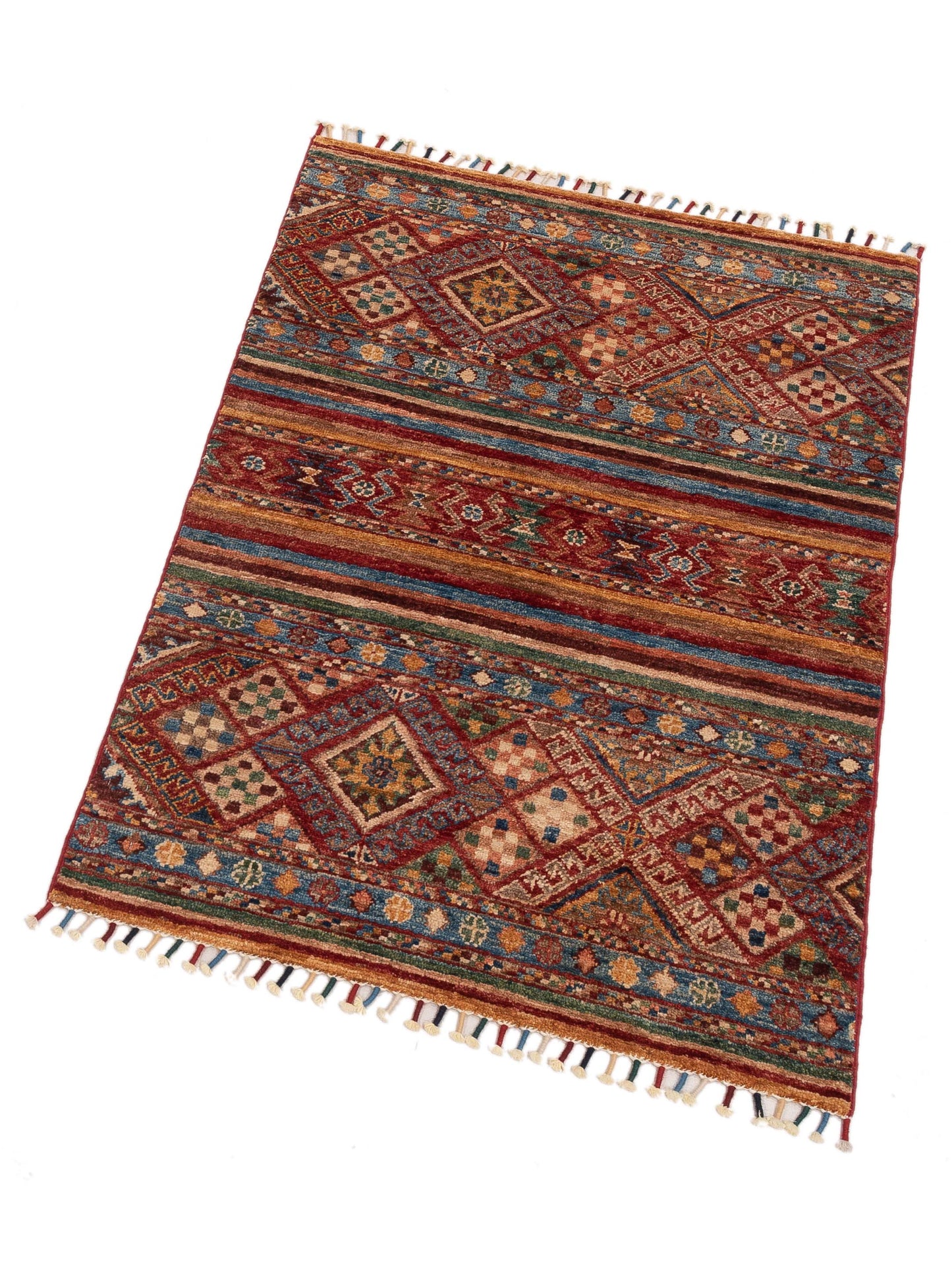 Nomad Horosan 148793 Multi Multi Tribal Hand Knotted Rug - 3x4