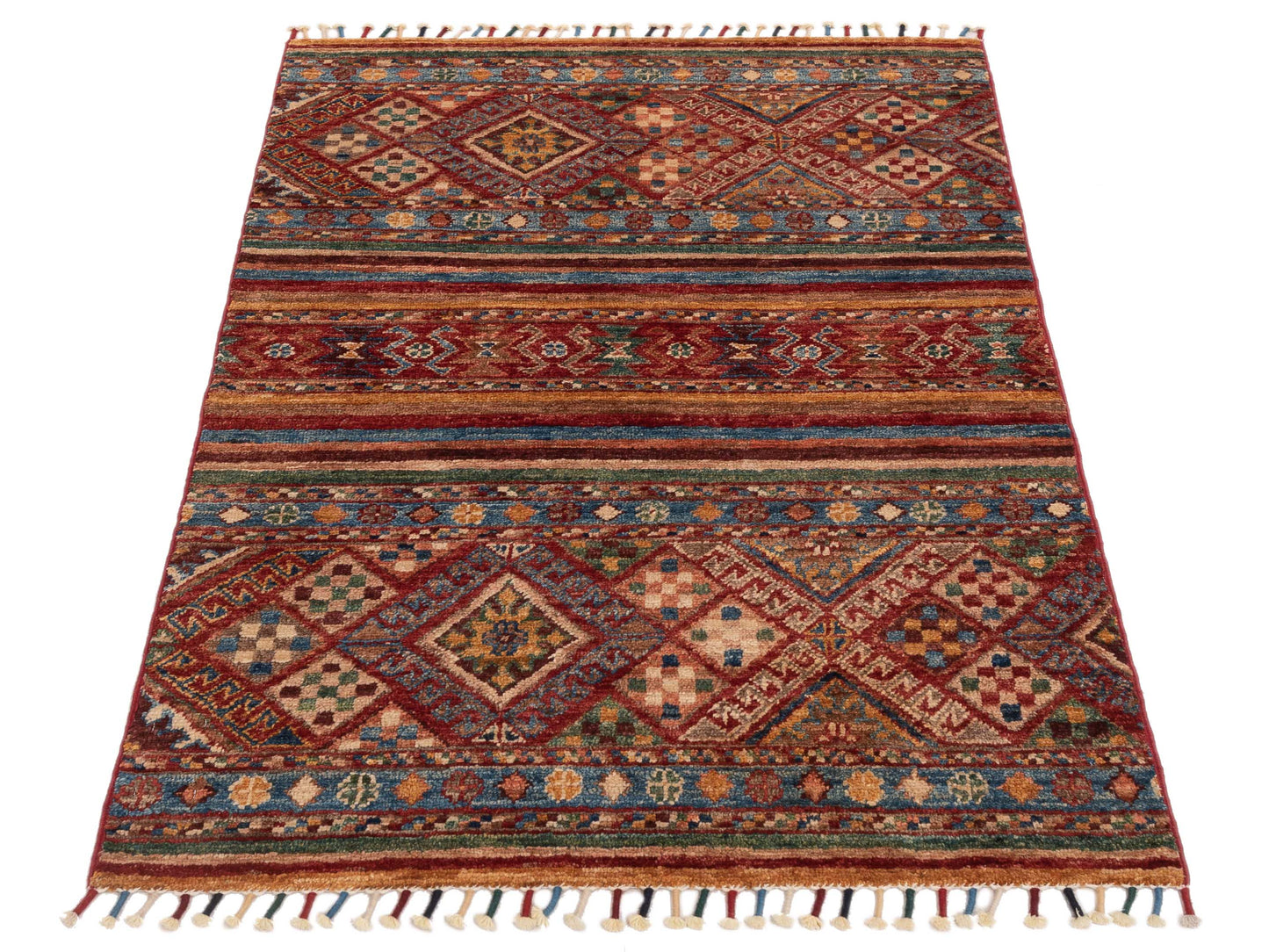 Nomad Horosan 148793 Multi Multi Tribal Hand Knotted Rug - 3x4