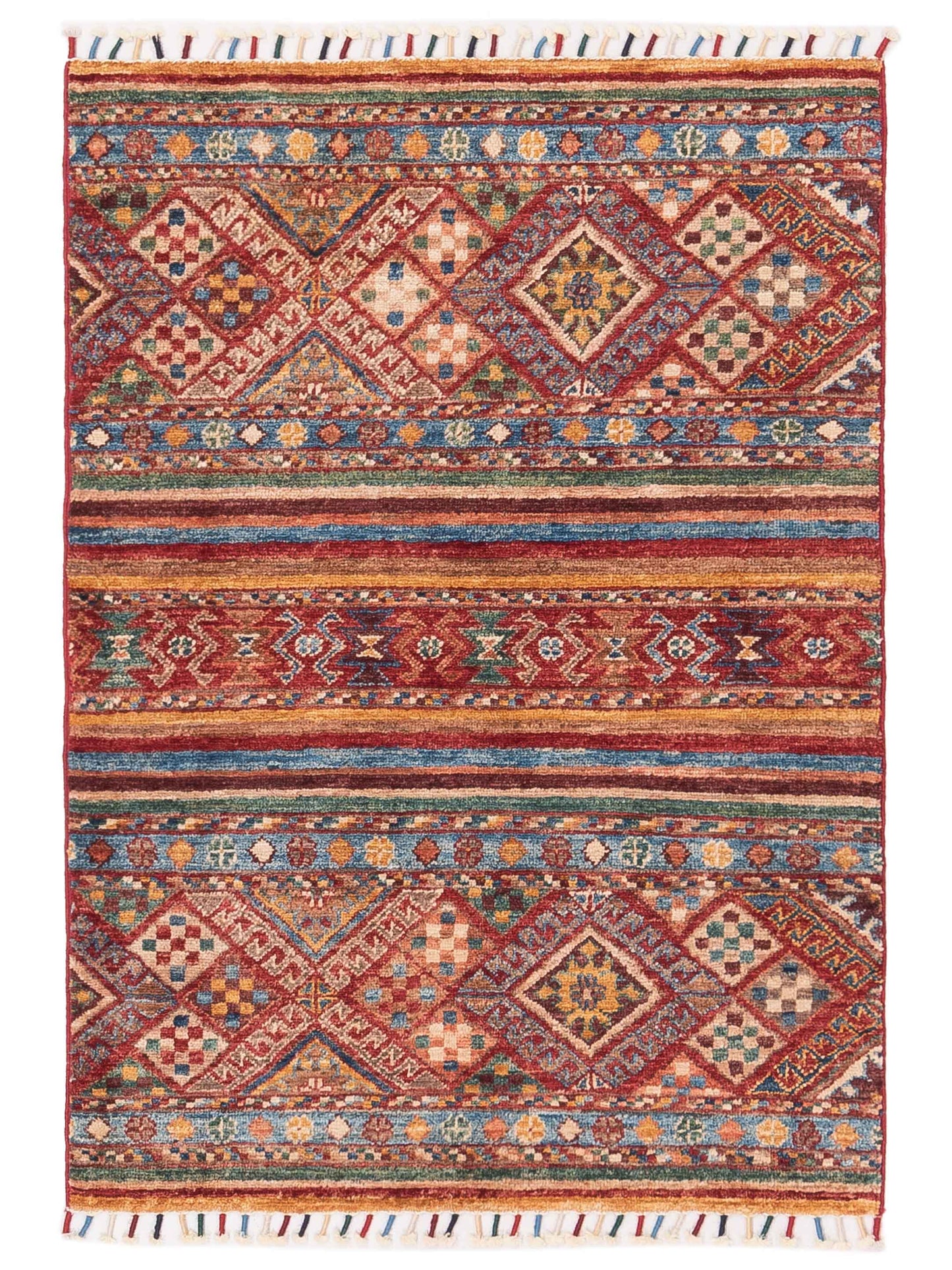 Nomad Horosan 148793 Multi Tribal Hand Knotted Rug