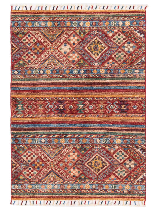 Nomad Horosan 148793 Multi Tribal Hand Knotted Rug