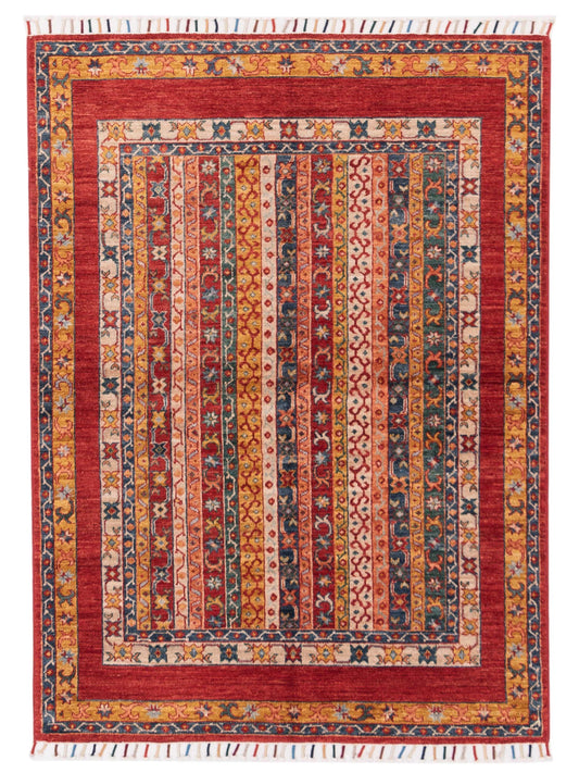 Rajpur Shawl 148873 Multi Tribal Hand Knotted Rug