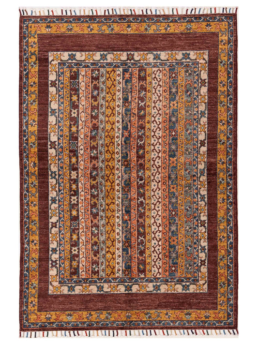 Rajpur Shawl 148893 Multi Tribal Hand Knotted Rug