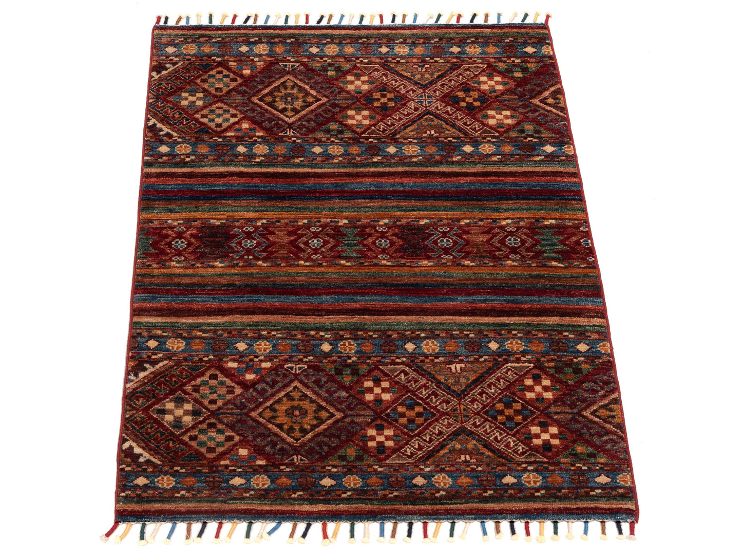 Nomad Horosan 148982 Multi Multi Tribal Hand Knotted Rug