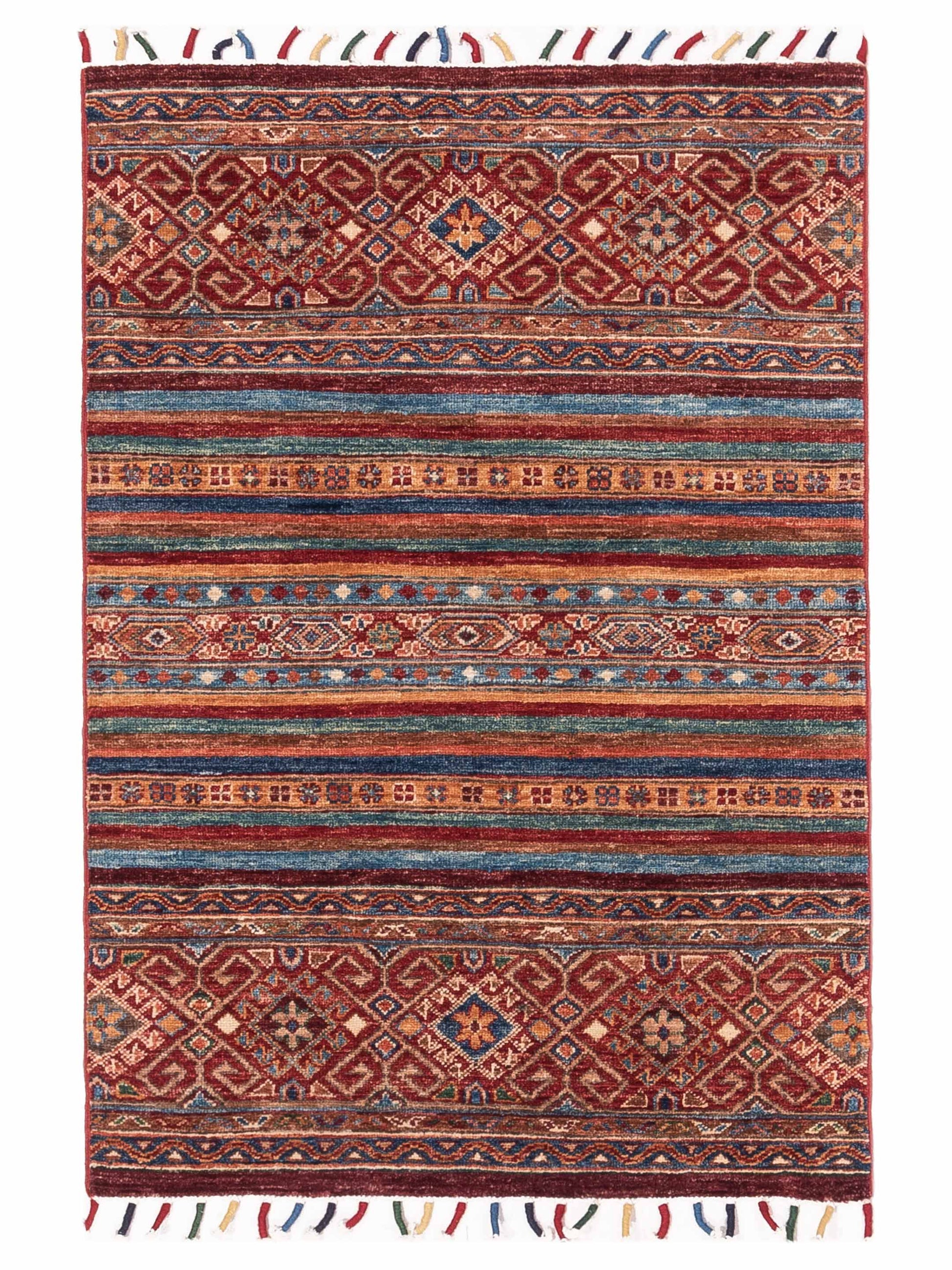 Nomad Horosan 148993 Multi Tribal Hand Knotted Rug