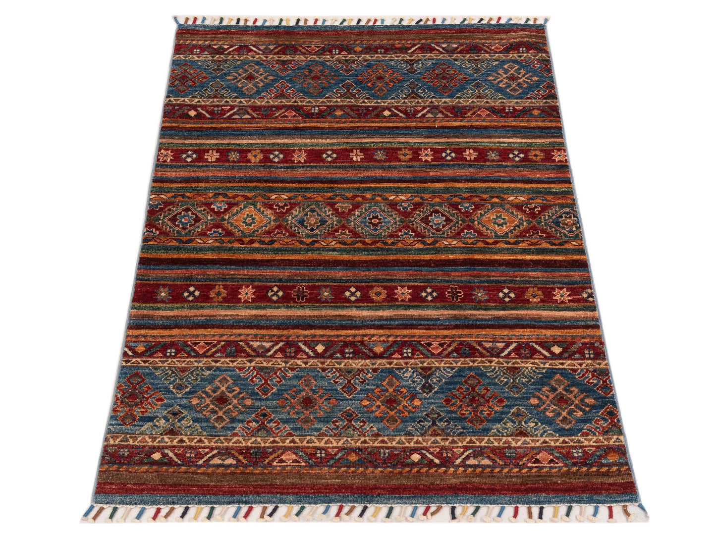 Nomad Horosan 149073 Multi Multi Tribal Hand Knotted Rug