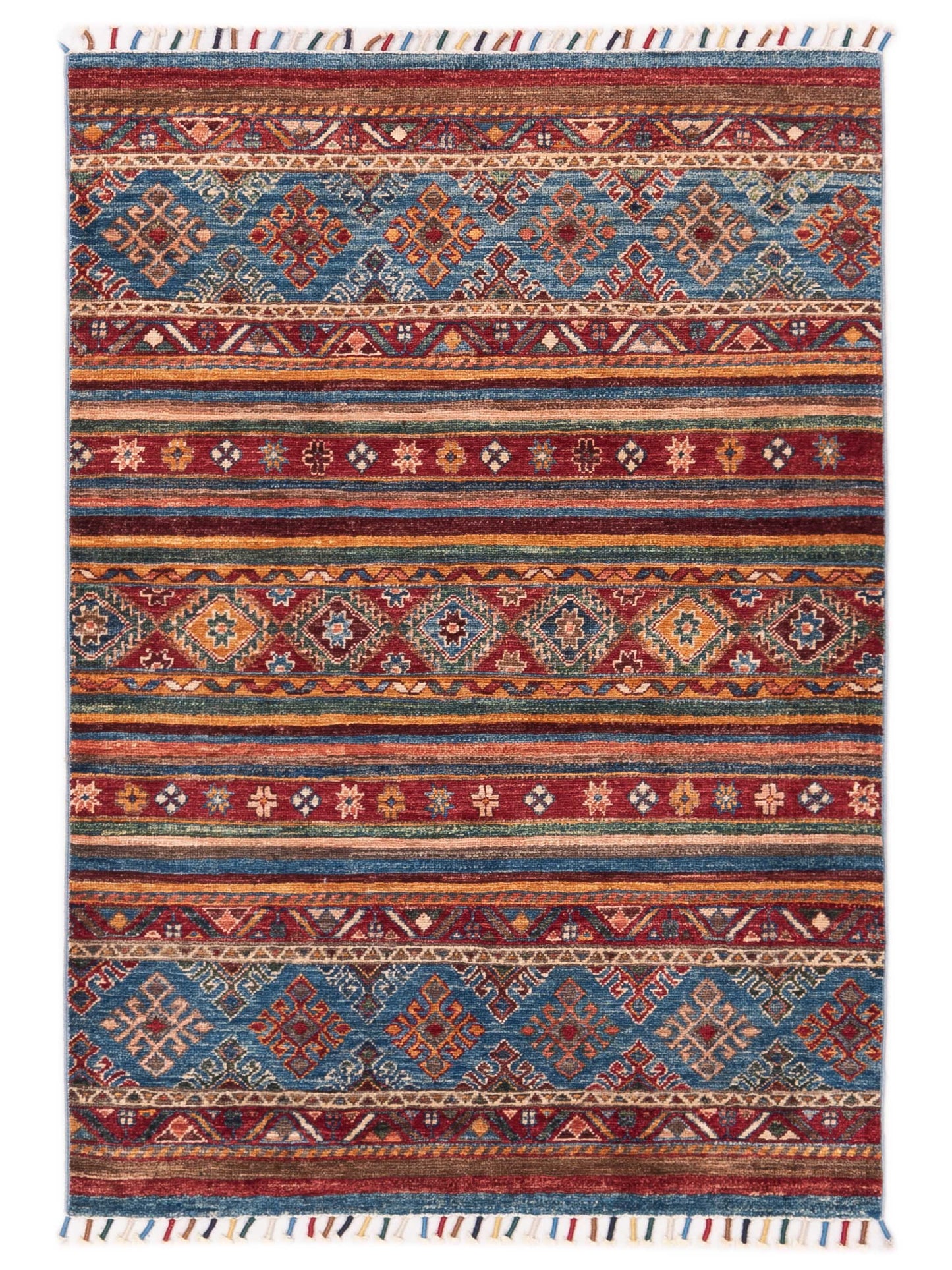 Nomad Horosan 149073 Multi Tribal Hand Knotted Rug