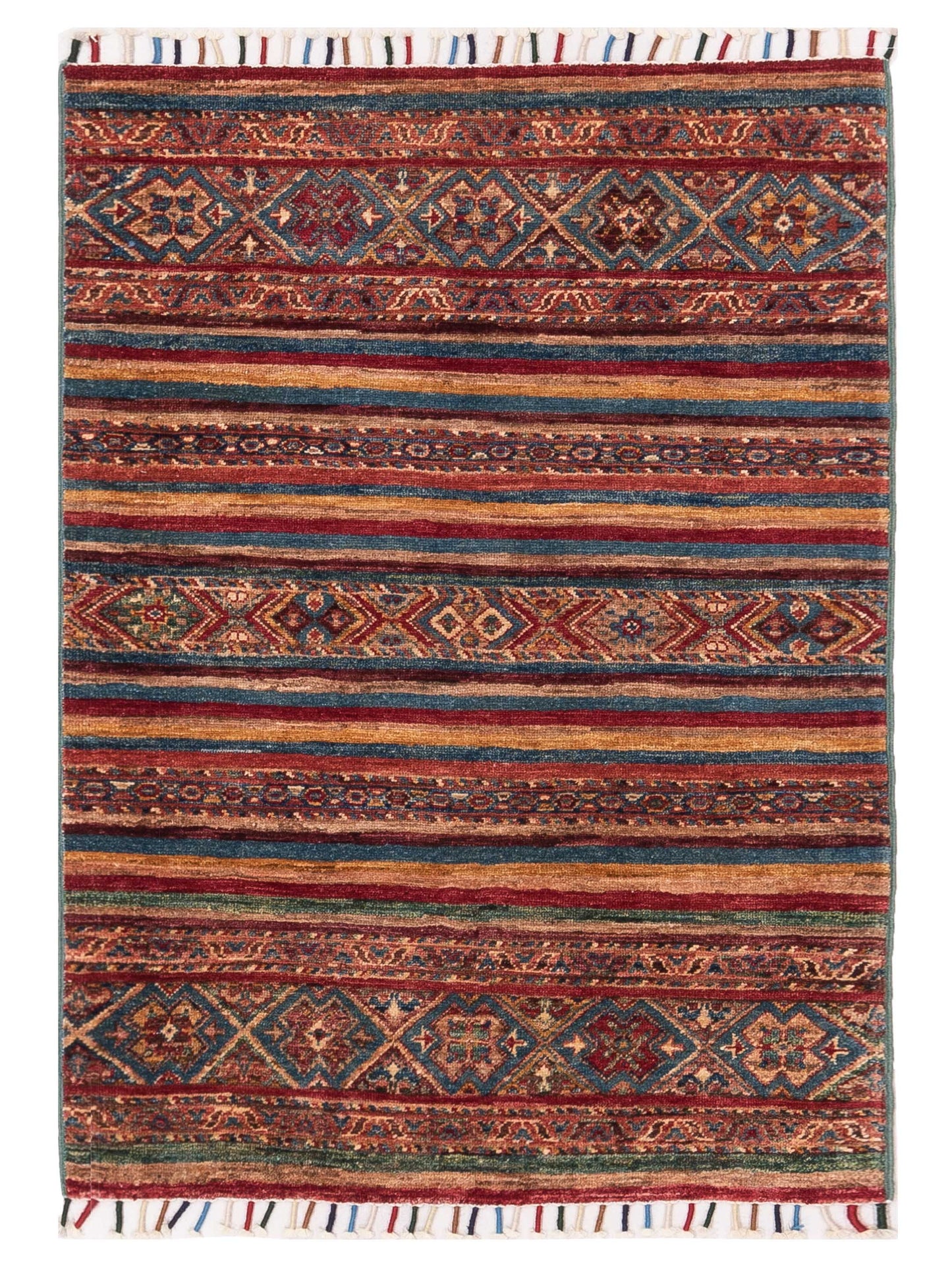 Nomad Horosan 149076 Multi Tribal Hand Knotted Rug