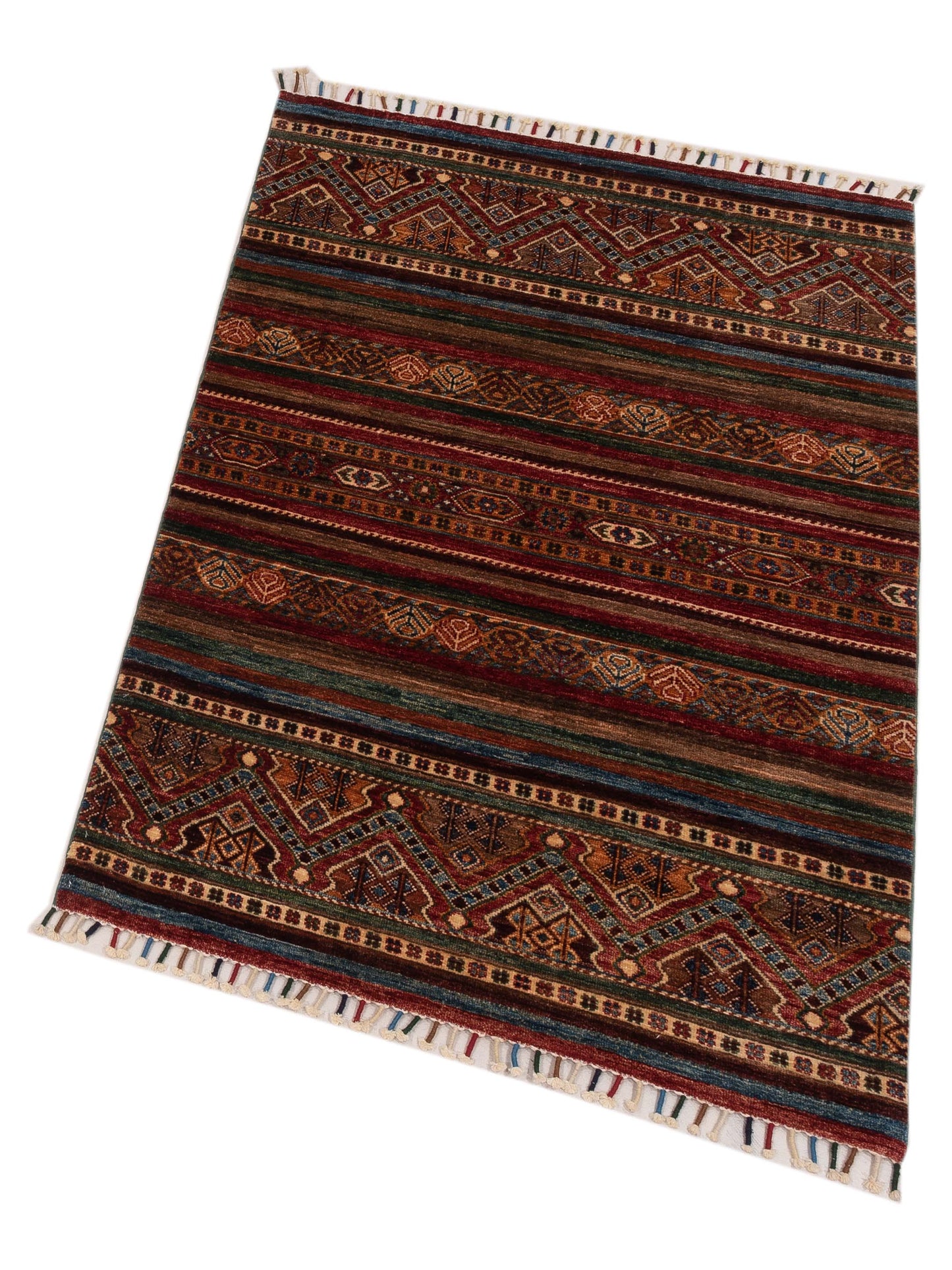 Nomad Horosan 149120 Multi Multi Tribal Hand Knotted Rug