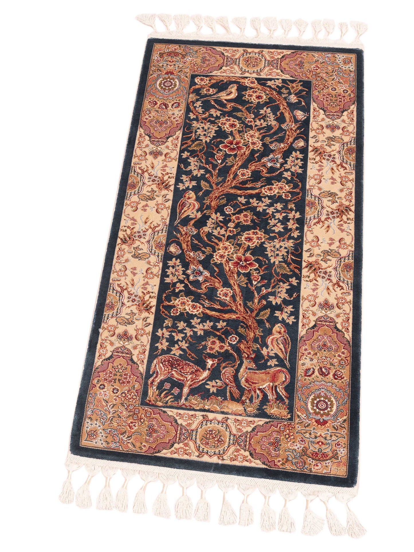 Bergamo Antalya 150047 Blue Ivory Traditional Machine Made Rug