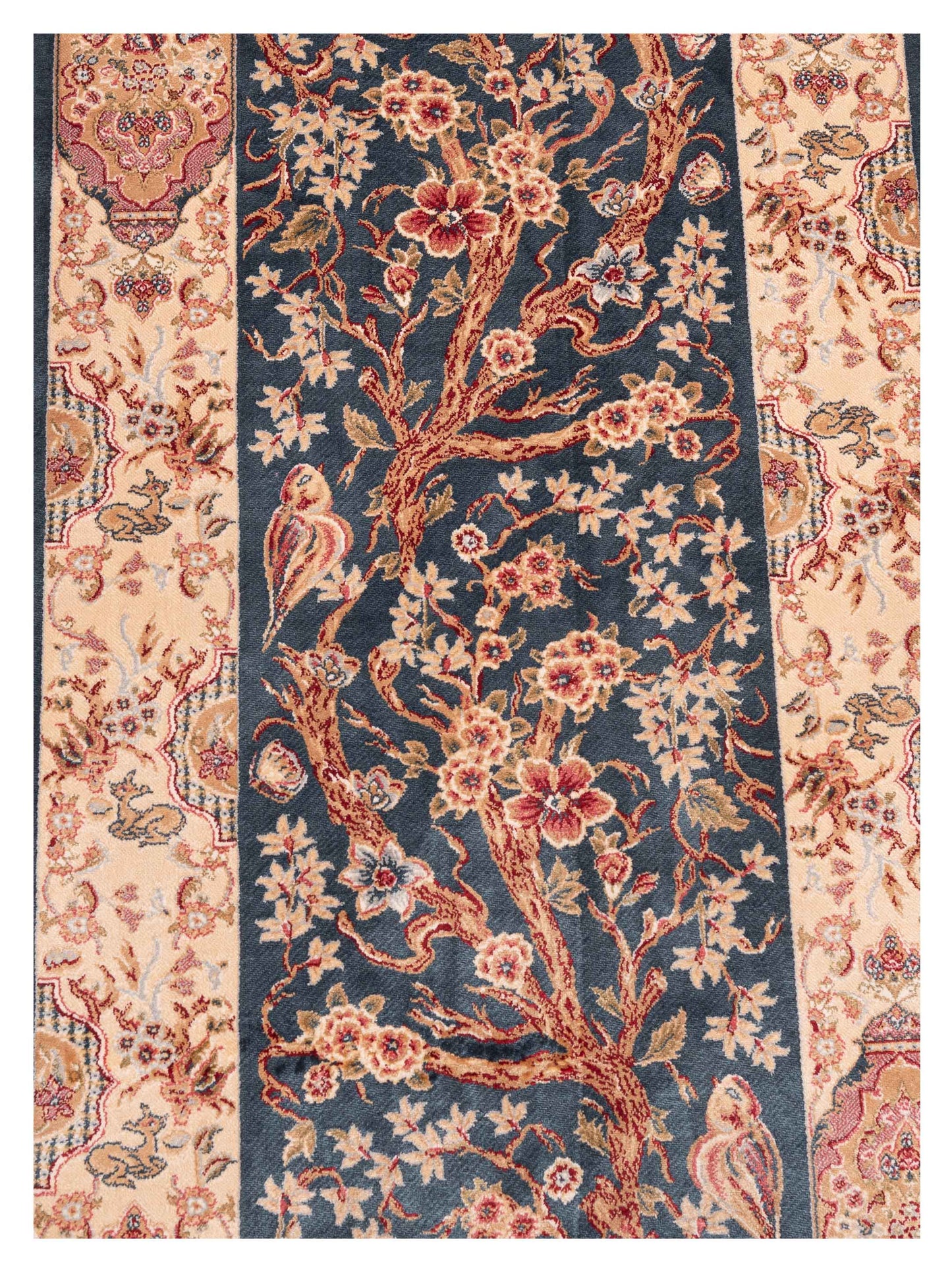 Bergamo Antalya 150047 Blue Ivory Traditional Machine Made Rug