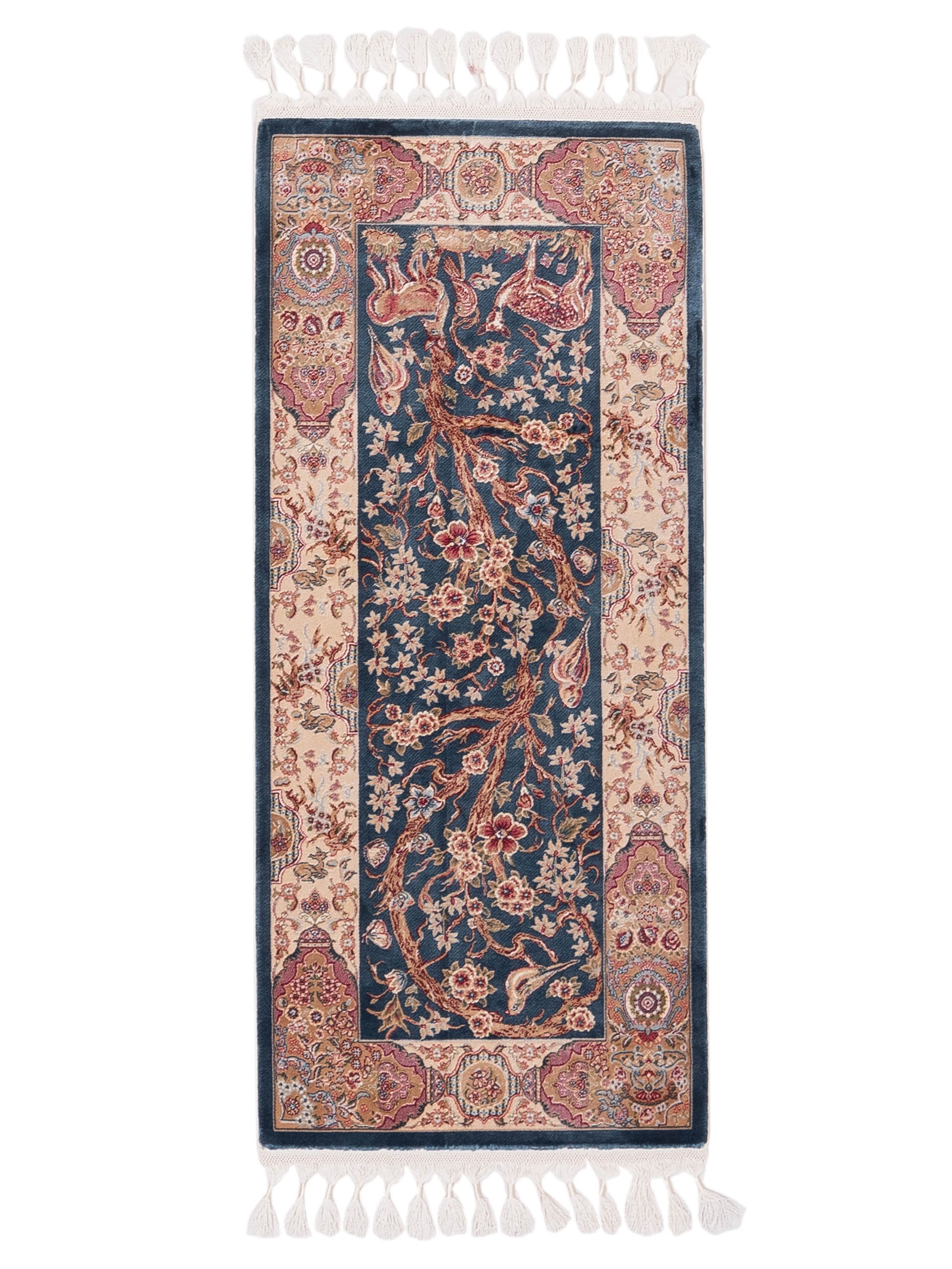 Bergamo Antalya 150047 Blue Traditional Machine Made Rug