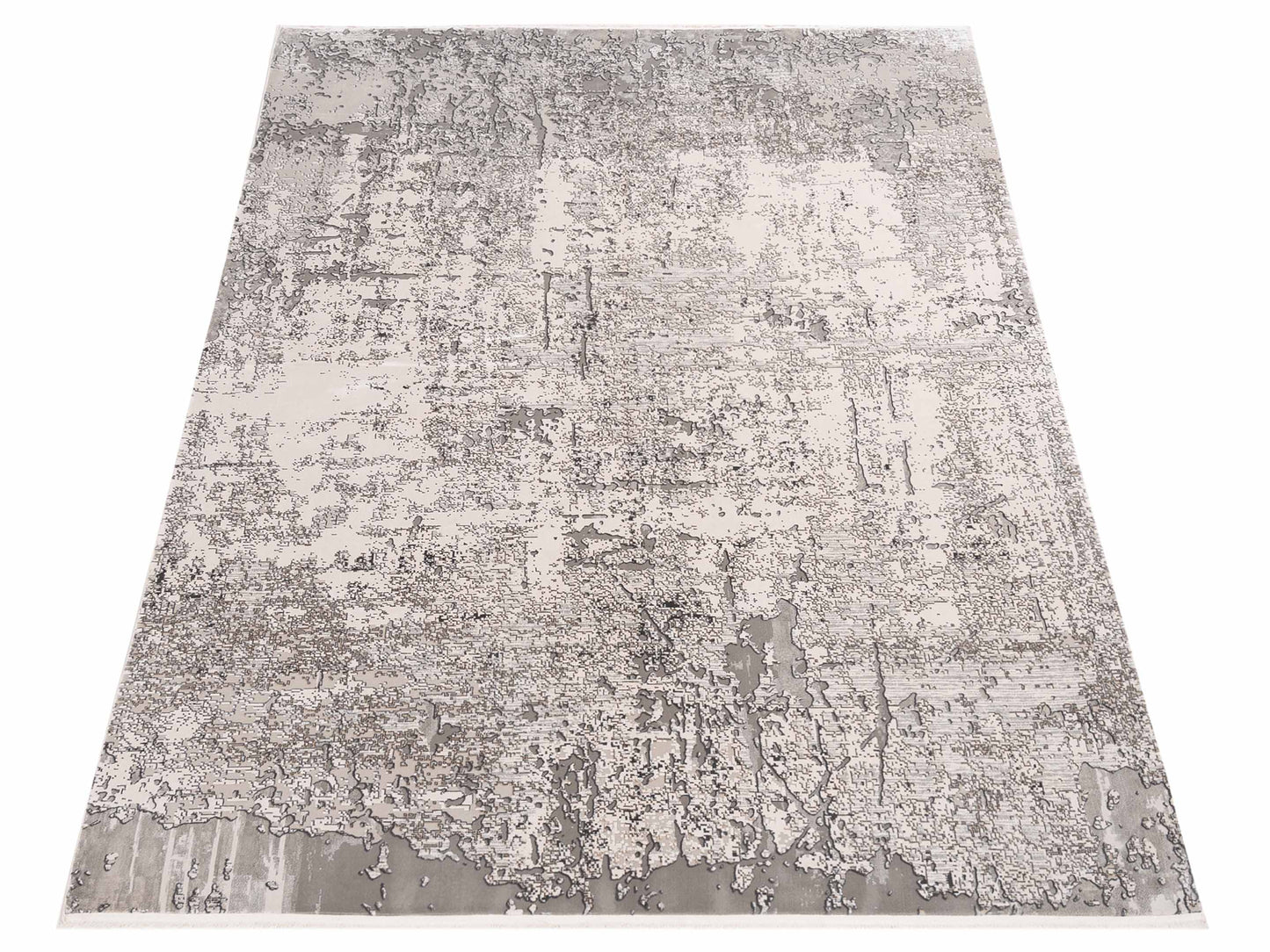 Bergamo Antalya 150049 Ivory Gray Contemporary Machine Made Rug