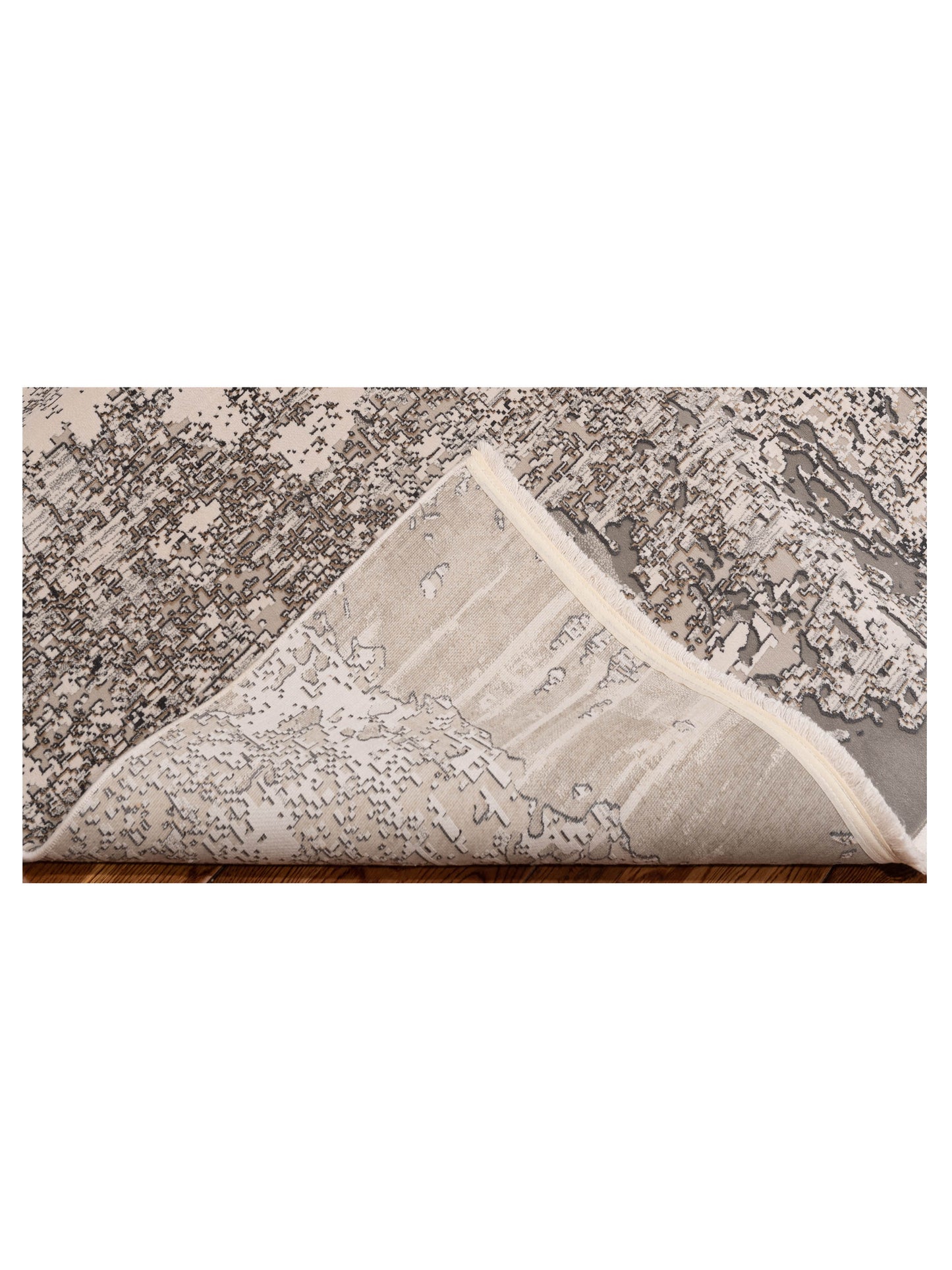 Bergamo Antalya 150049 Ivory Gray Contemporary Machine Made Rug