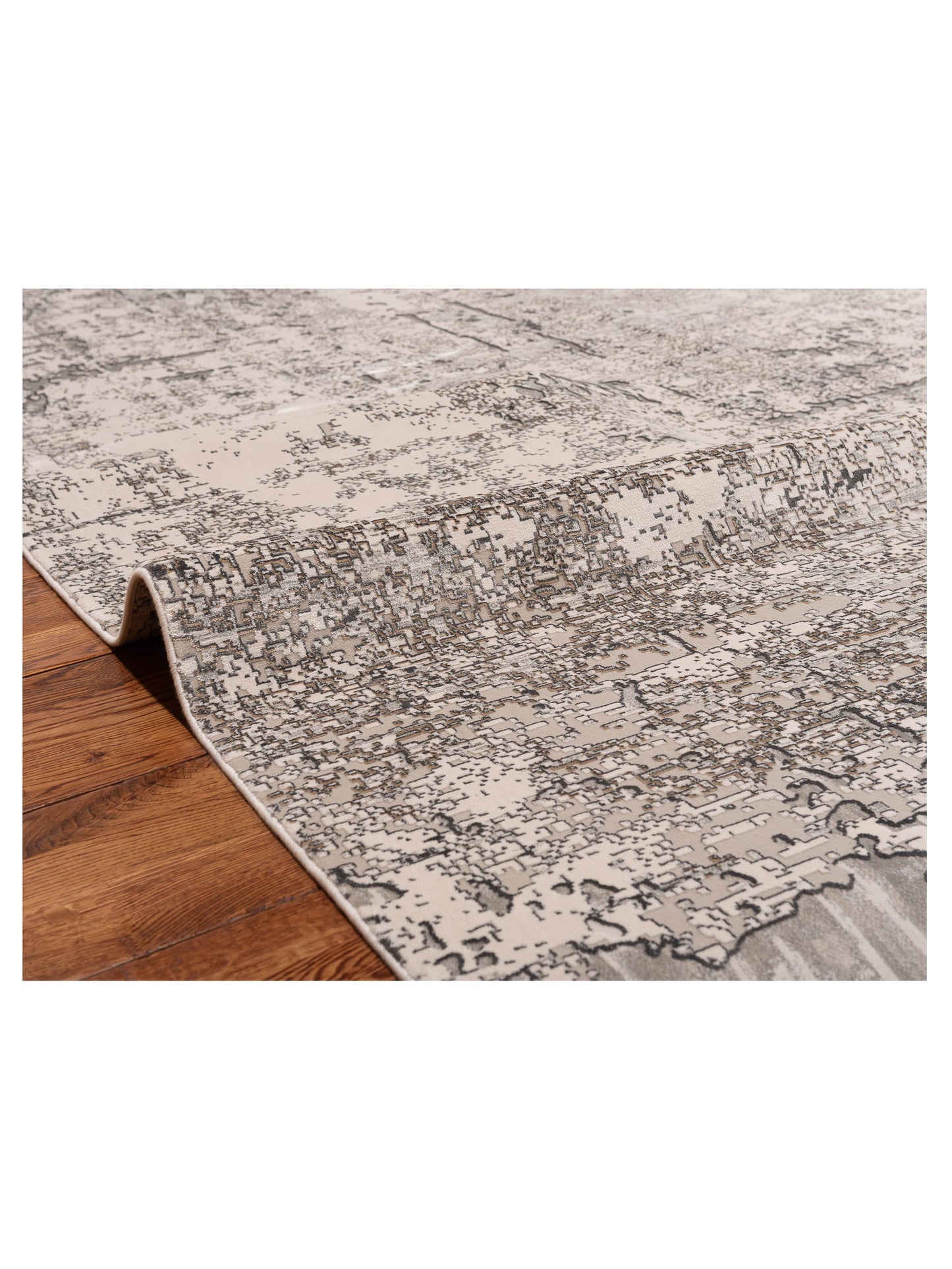 Bergamo Antalya 150049 Ivory Gray Contemporary Machine Made Rug